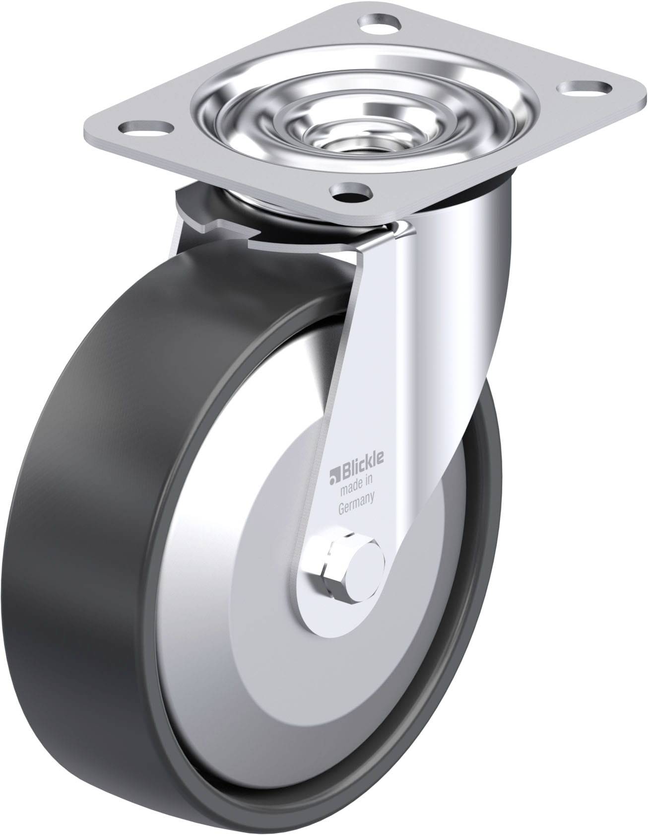 Blickle 951768 LE-PP 125KA-EL-FA Stahlblech-Lenkrolle Rad-Durchmesser: 125mm Tragfähigkeit (max.): 150kg 1St.