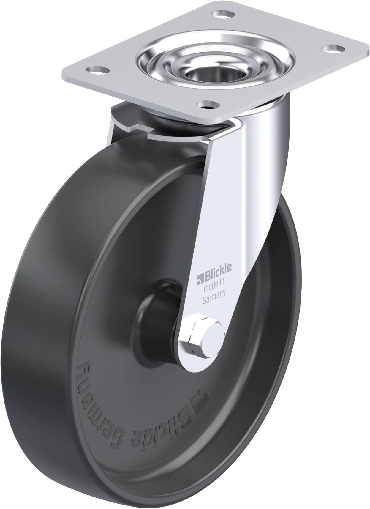 Blickle 580464 LE-PP 200G Stahlblech-Lenkrolle Rad-Durchmesser: 200mm Tragfähigkeit (max.): 300kg 1St.