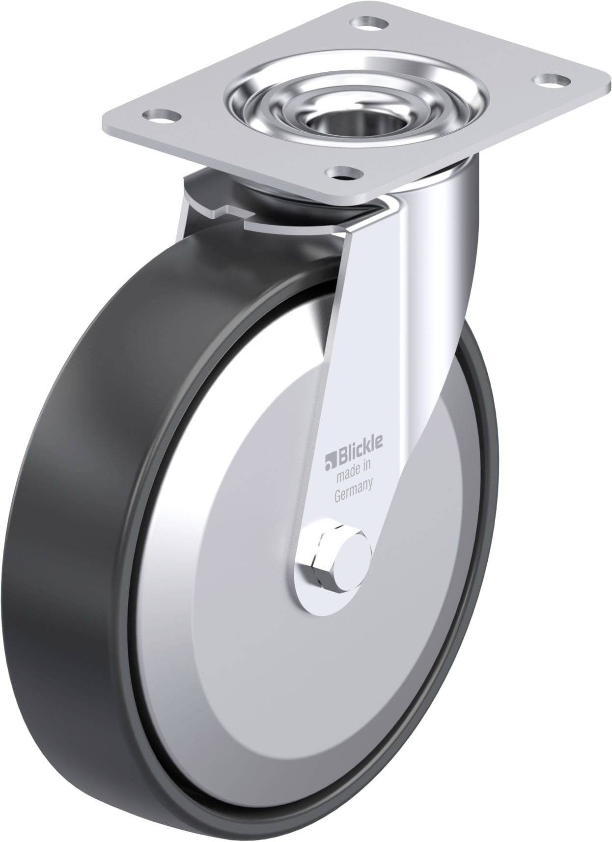 Blickle 952279 LE-PP 200K-FA Stahlblech-Lenkrolle Rad-Durchmesser: 200mm Tragfähigkeit (max.): 300kg 1St.