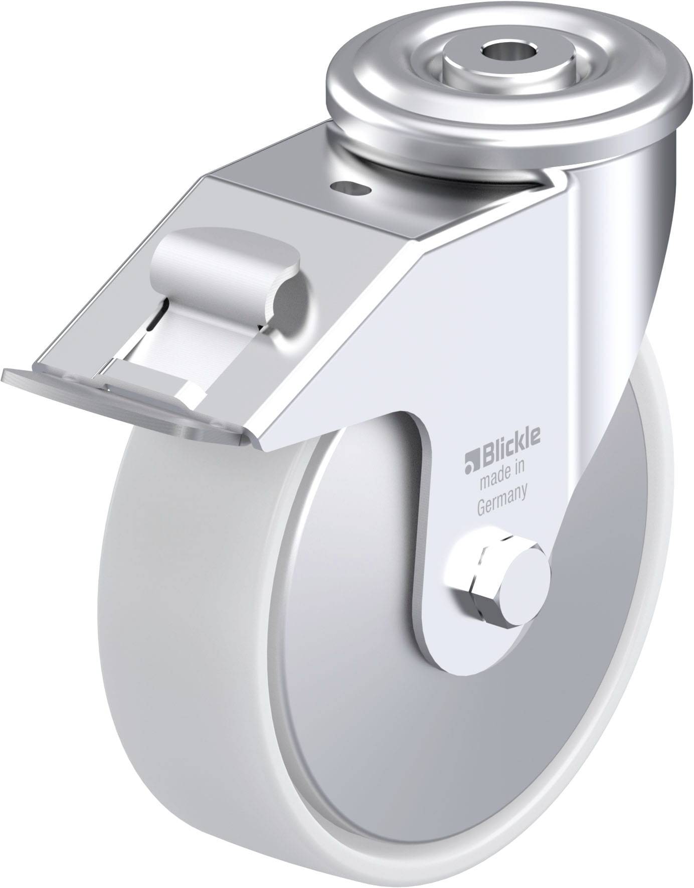 Blickle 749761 LER-PO 160G-FI-FA Stahlblech-Lenkrolle Rad-Durchmesser: 160mm Tragfähigkeit (max.): 300kg 1St.