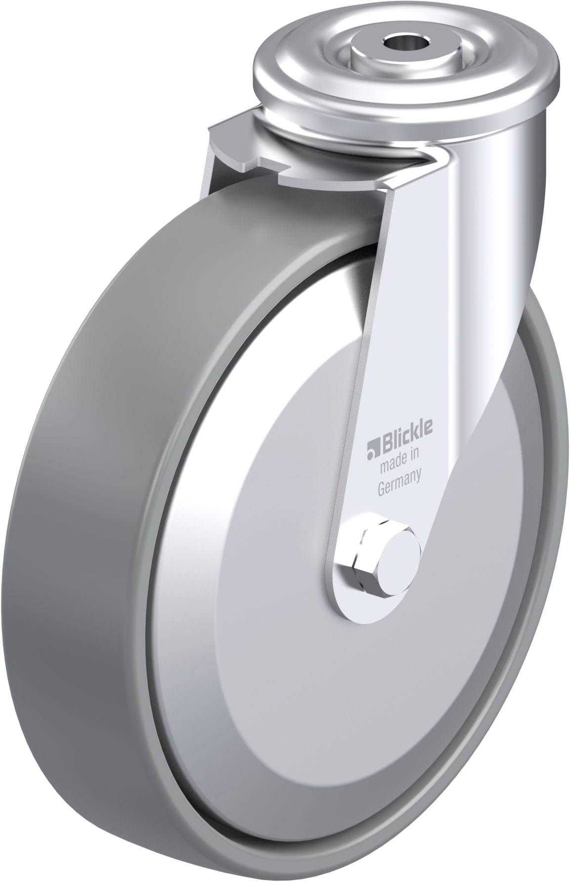 Blickle 946654 LER-PO 200G-ELS-FA Stahlblech-Lenkrolle Rad-Durchmesser: 200mm Tragfähigkeit (max.): 300kg 1St.