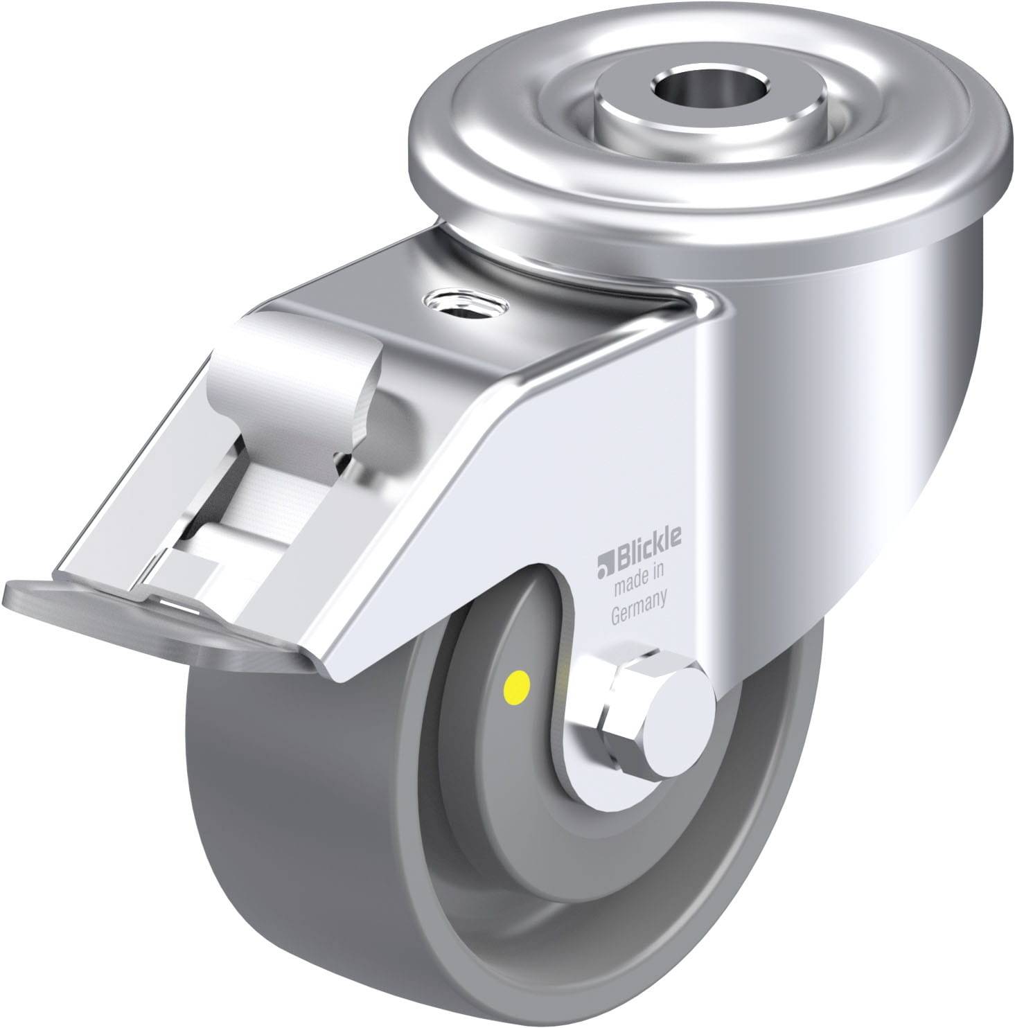 Blickle 936889 LER-PO 80KA-FI-ELS Stahlblech-Lenkrolle Rad-Durchmesser: 80mm Tragfähigkeit (max.): 150kg 1St.