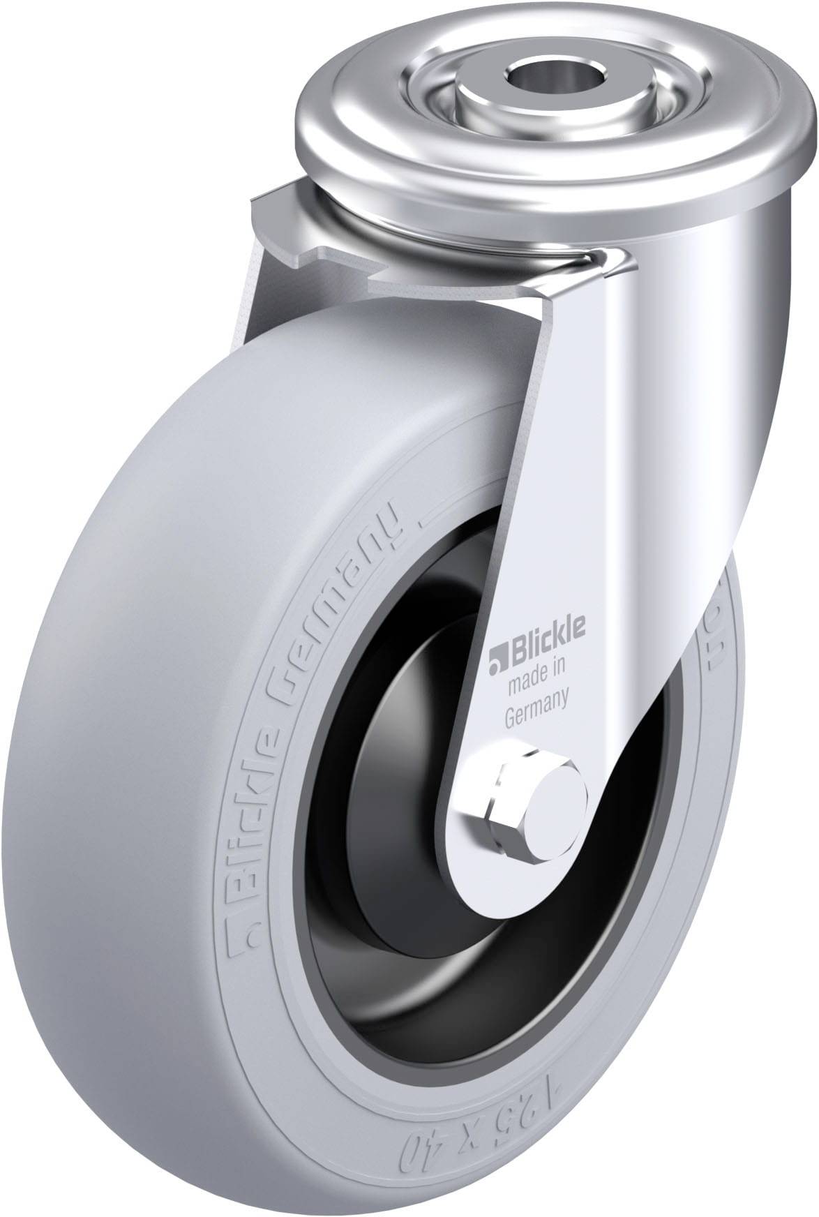 Blickle 921772 LER-POES 125KA-SG Stahlblech-Lenkrolle Rad-Durchmesser: 125mm Tragfähigkeit (max.): 150kg 1St.