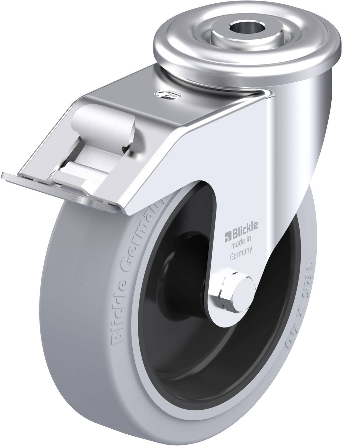 Blickle 847571 LER-POEV 125G-FI-SG Stahlblech-Lenkrolle Rad-Durchmesser: 125mm Tragfähigkeit (max.): 150kg 1St.