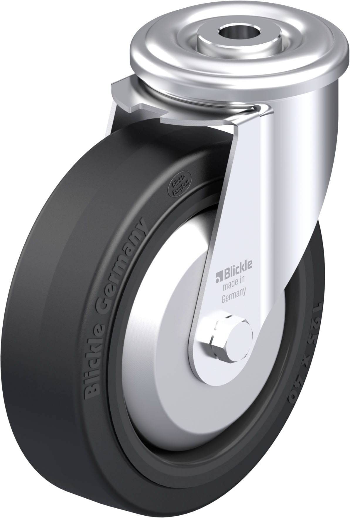 Blickle 941883 LER-POEV 125R-FA Stahlblech-Lenkrolle Rad-Durchmesser: 125mm Tragfähigkeit (max.): 150kg 1St.