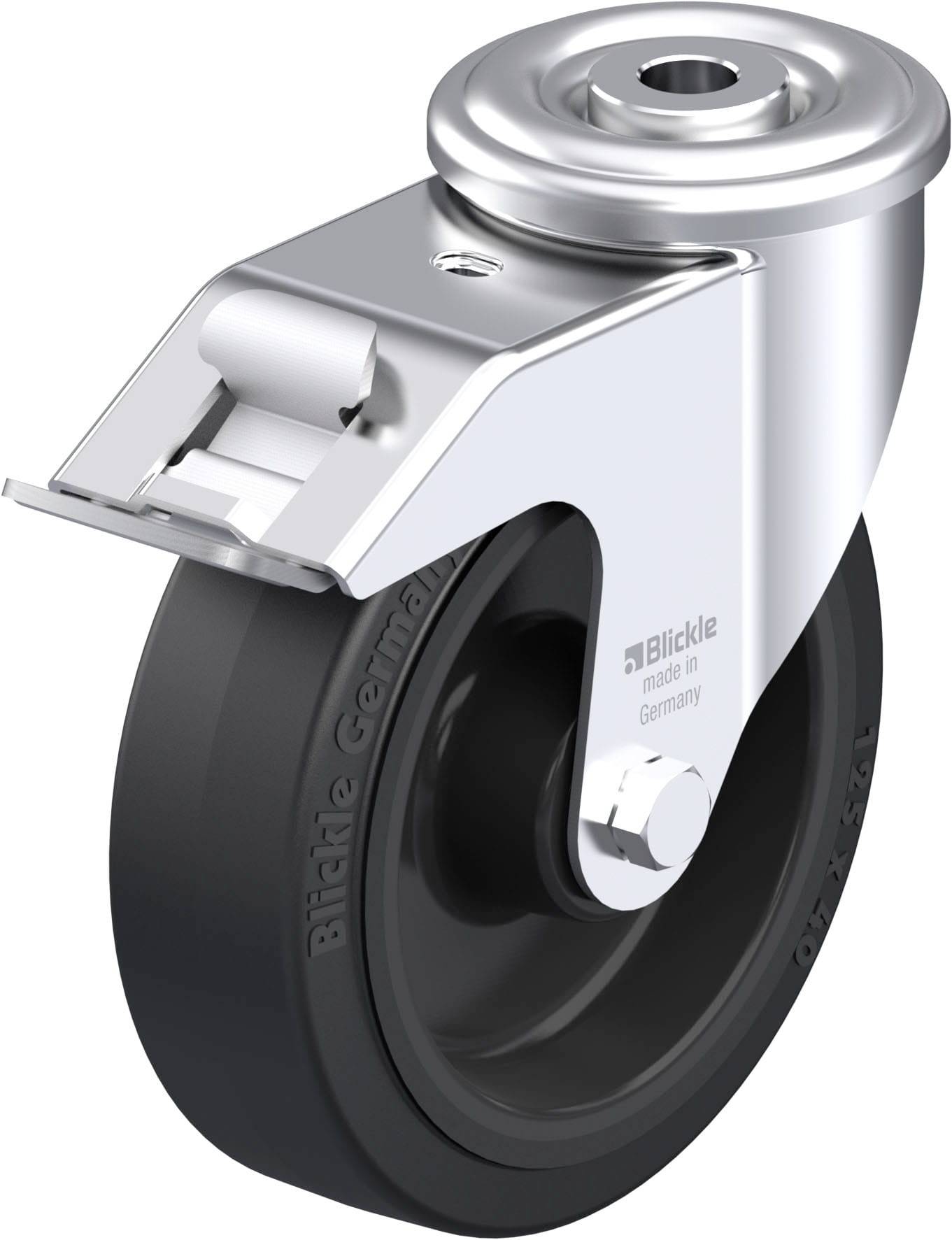 Blickle 941890 LER-POEV 125XR-FI Stahlblech-Lenkrolle Rad-Durchmesser: 125mm Tragfähigkeit (max.): 150kg 1St.