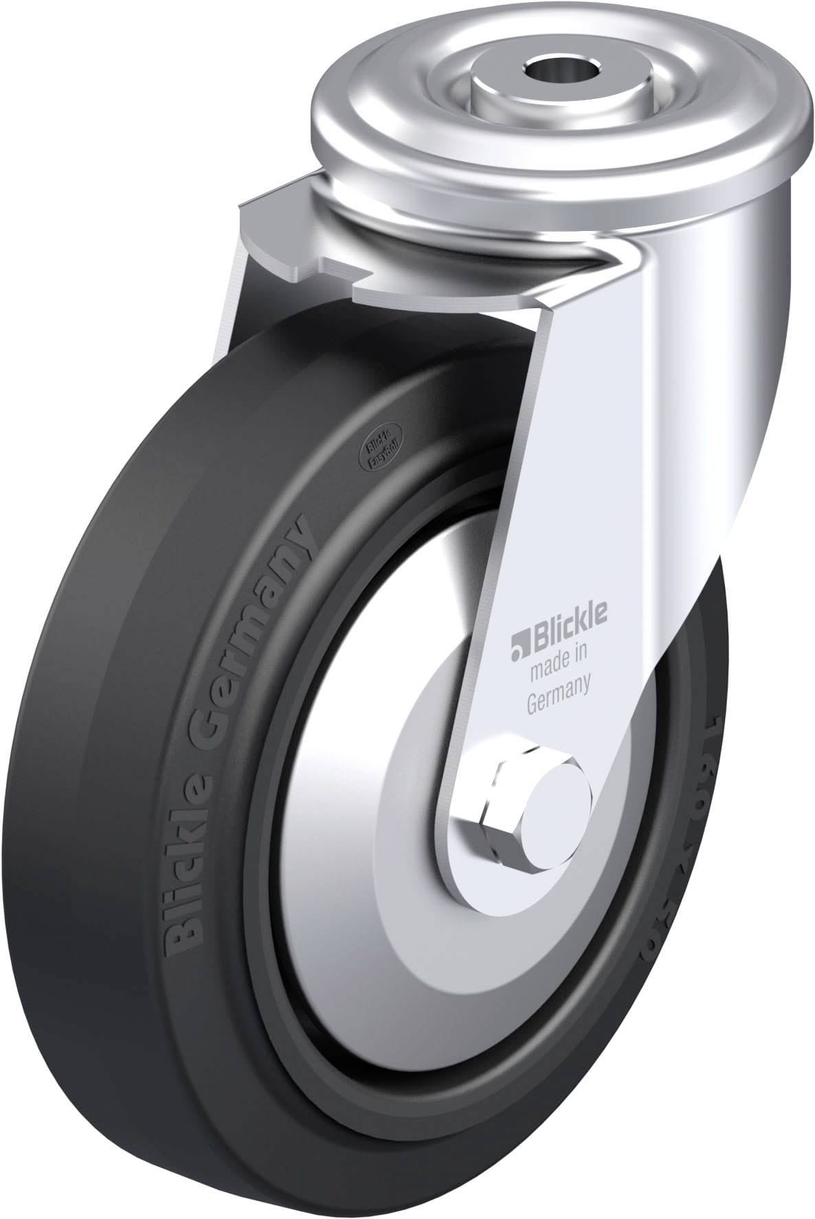 Blickle 941917 LER-POEV 160R-FA Stahlblech-Lenkrolle Rad-Durchmesser: 160mm Tragfähigkeit (max.): 300kg 1St.