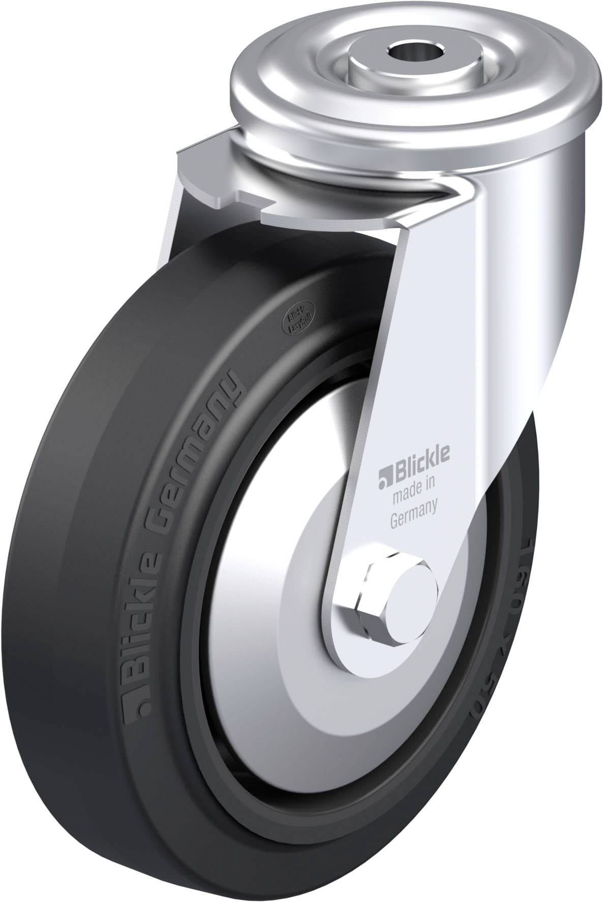 Blickle 941926 LER-POEV 160XKA-FA Stahlblech-Lenkrolle Rad-Durchmesser: 160mm Tragfähigkeit (max.): 300kg 1St.