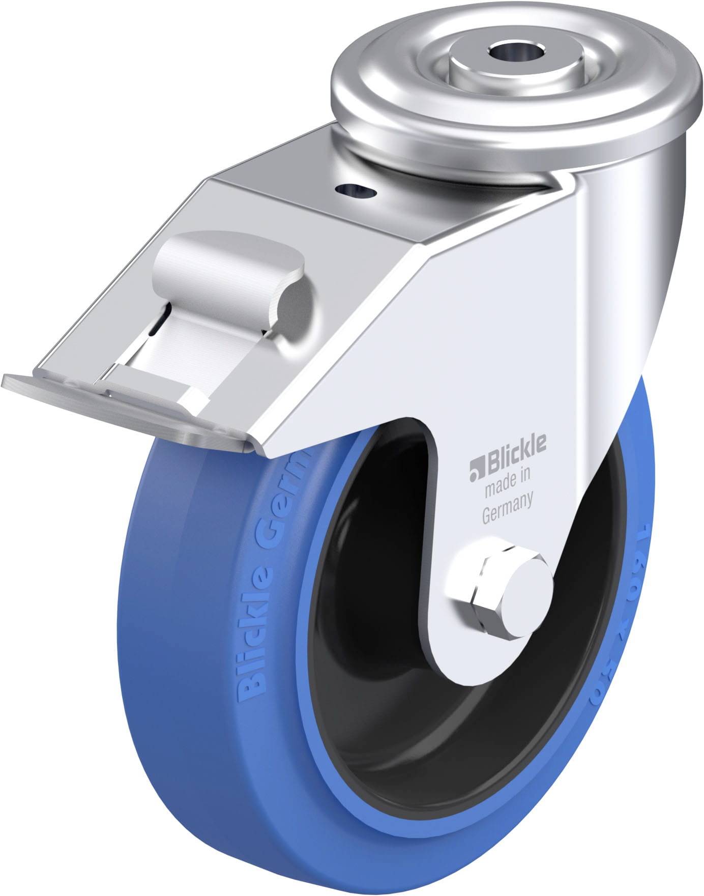 Blickle 941952 LER-POEV 160XR-FI-SB Stahlblech-Lenkrolle Rad-Durchmesser: 160mm Tragfähigkeit (max.): 300kg 1St.