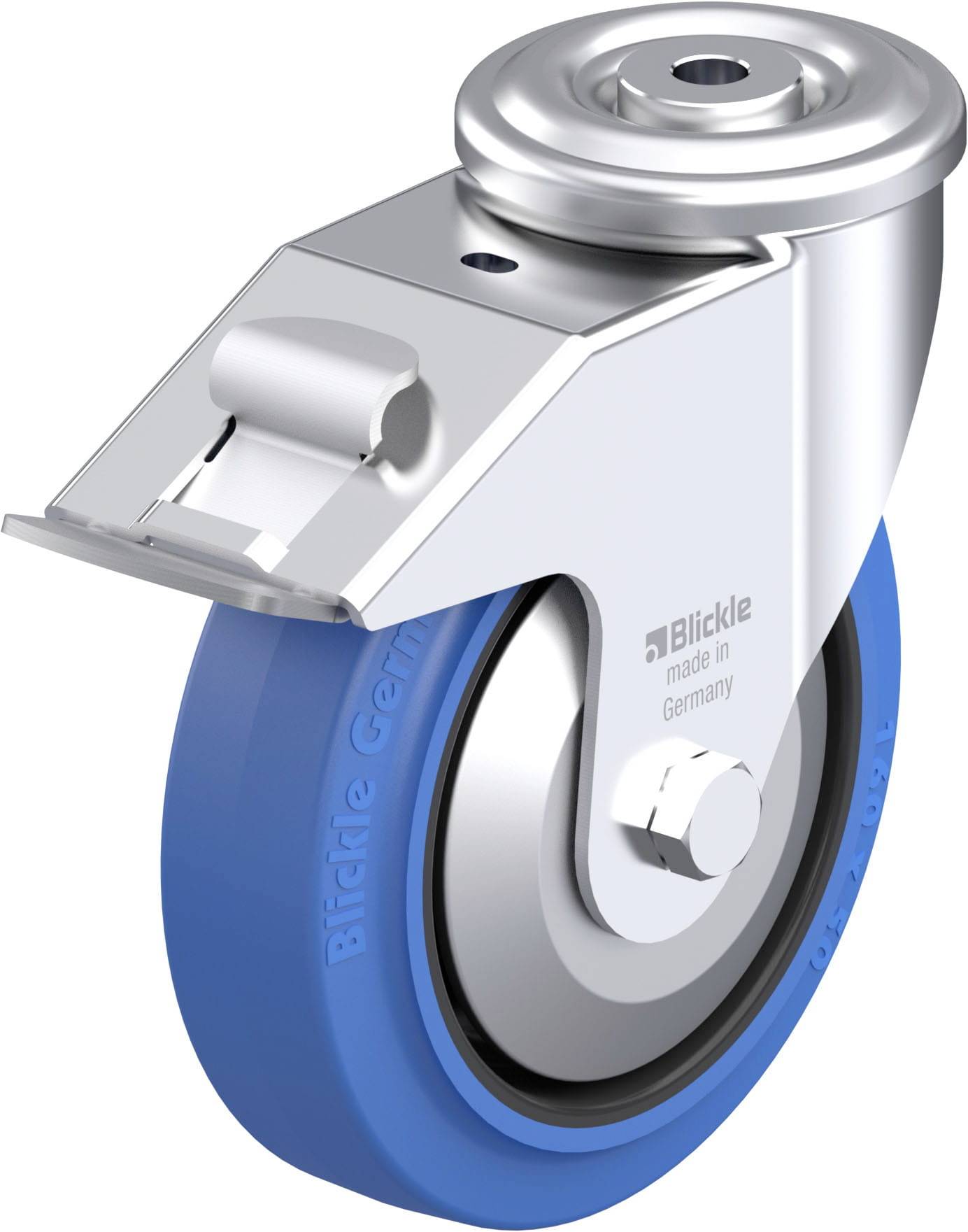 Blickle 941953 LER-POEV 160XR-FI-SB-FA Stahlblech-Lenkrolle Rad-Durchmesser: 160mm Tragfähigkeit (max.): 300kg 1St.