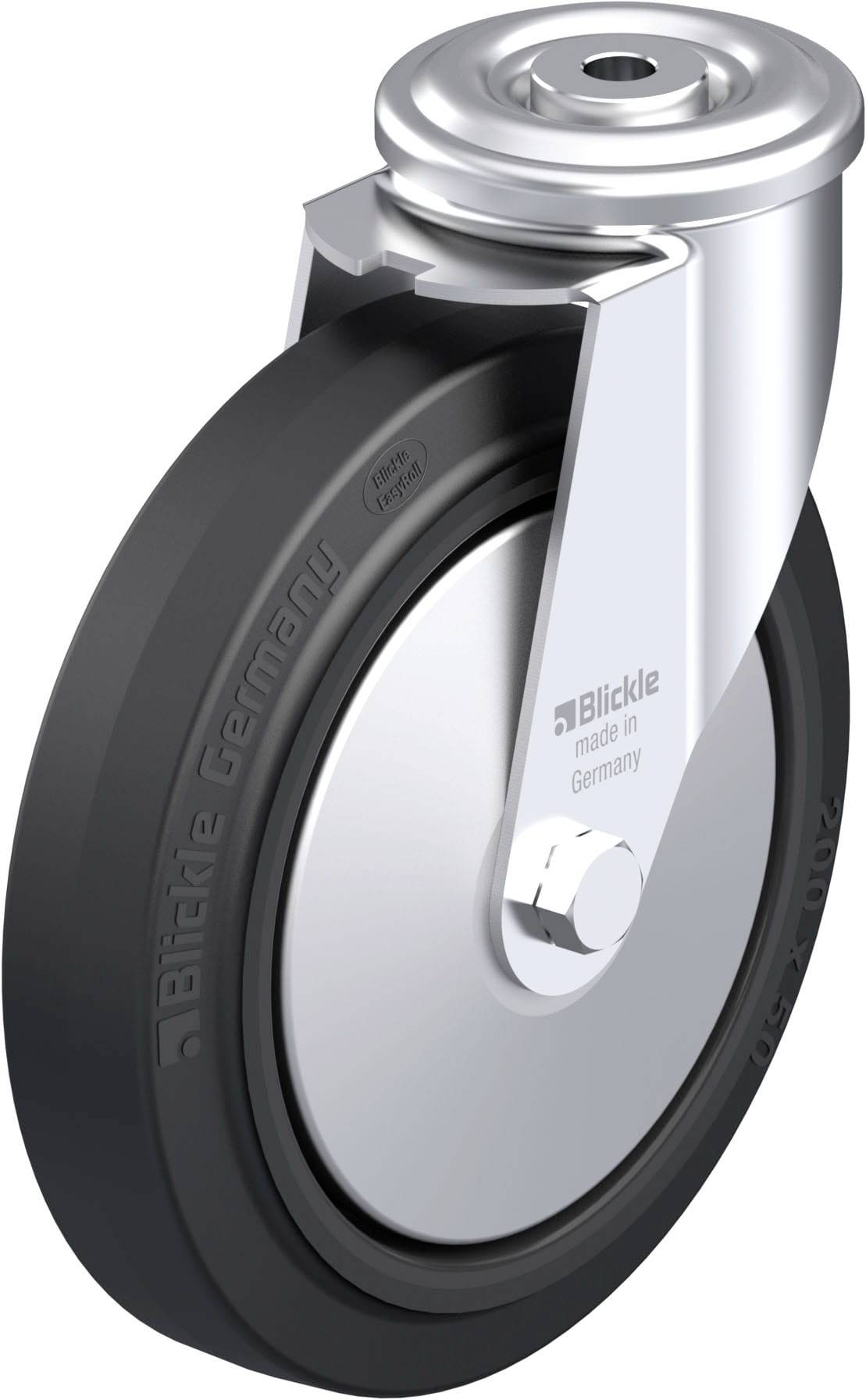 Blickle 942031 LER-POEV 200XR-FA Stahlblech-Lenkrolle Rad-Durchmesser: 200mm Tragfähigkeit (max.): 300kg 1St.