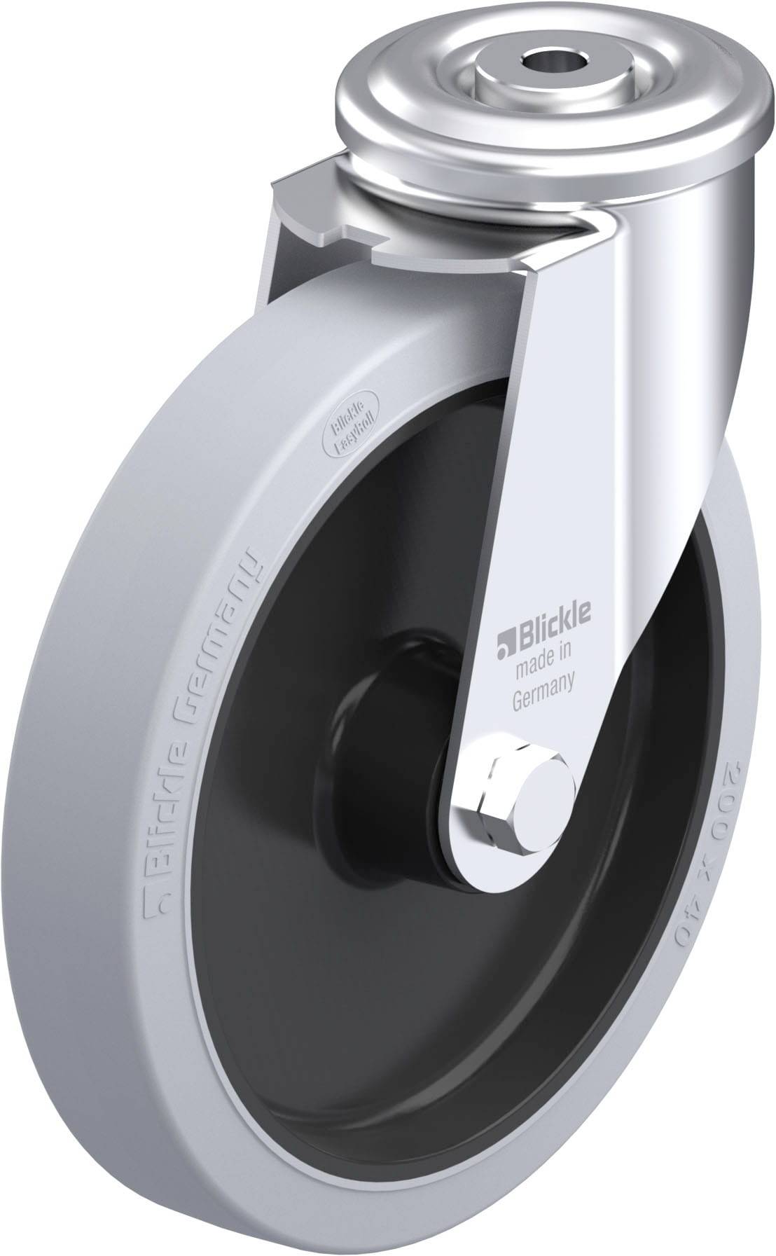Blickle 942054 LER-POEV 201XR-SG Stahlblech-Lenkrolle Rad-Durchmesser: 200mm Tragfähigkeit (max.): 300kg 1St.
