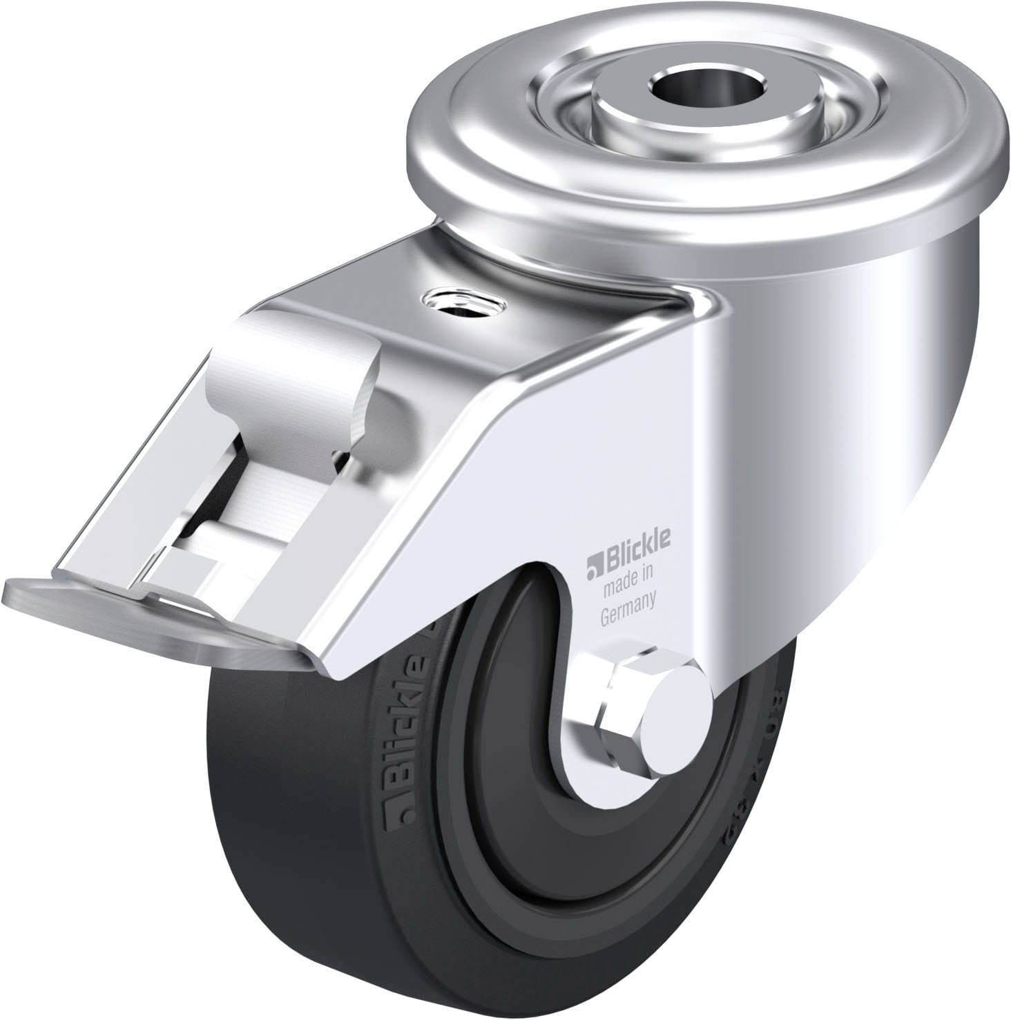 Blickle 942065 LER-POEV 80KF-FI Stahlblech-Lenkrolle Rad-Durchmesser: 80mm Tragfähigkeit (max.): 140kg 1St.