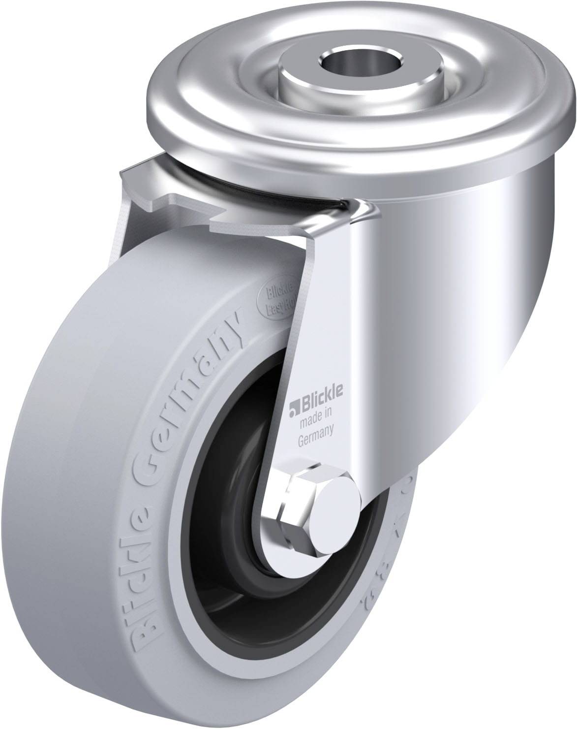 Blickle 674903 LER-POEV 80R-SG Stahlblech-Lenkrolle Rad-Durchmesser: 80mm Tragfähigkeit (max.): 140kg 1St.