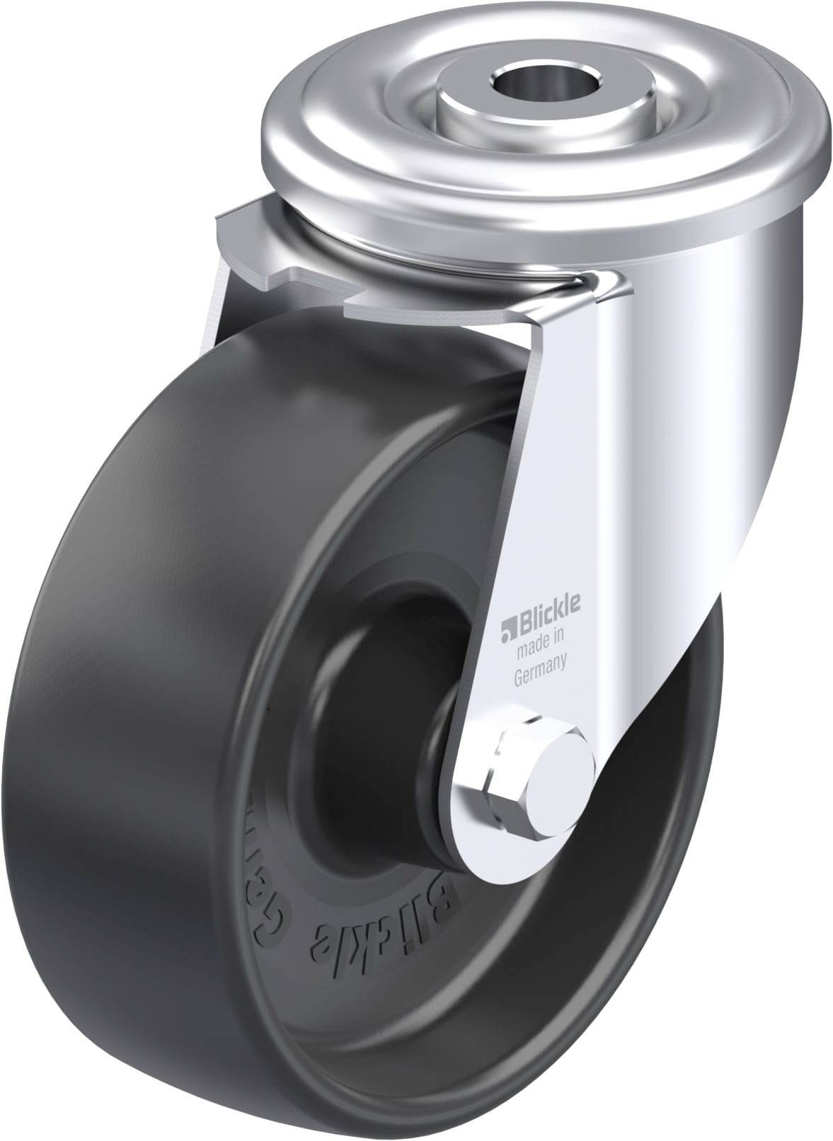 Blickle 498717 LER-PP 100G Stahlblech-Lenkrolle Rad-Durchmesser: 100mm Tragfähigkeit (max.): 150kg 1St.