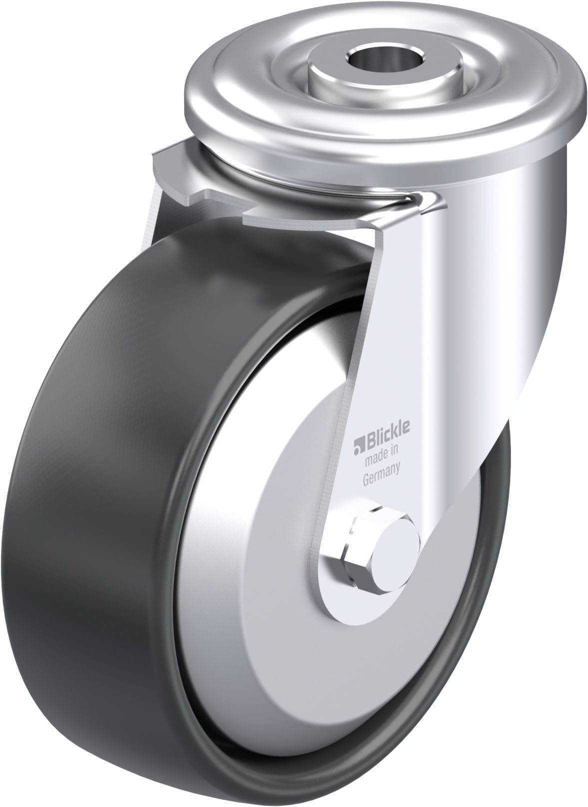 Blickle 625939 LER-PP 100G-FA Stahlblech-Lenkrolle Rad-Durchmesser: 100mm Tragfähigkeit (max.): 150kg 1St.