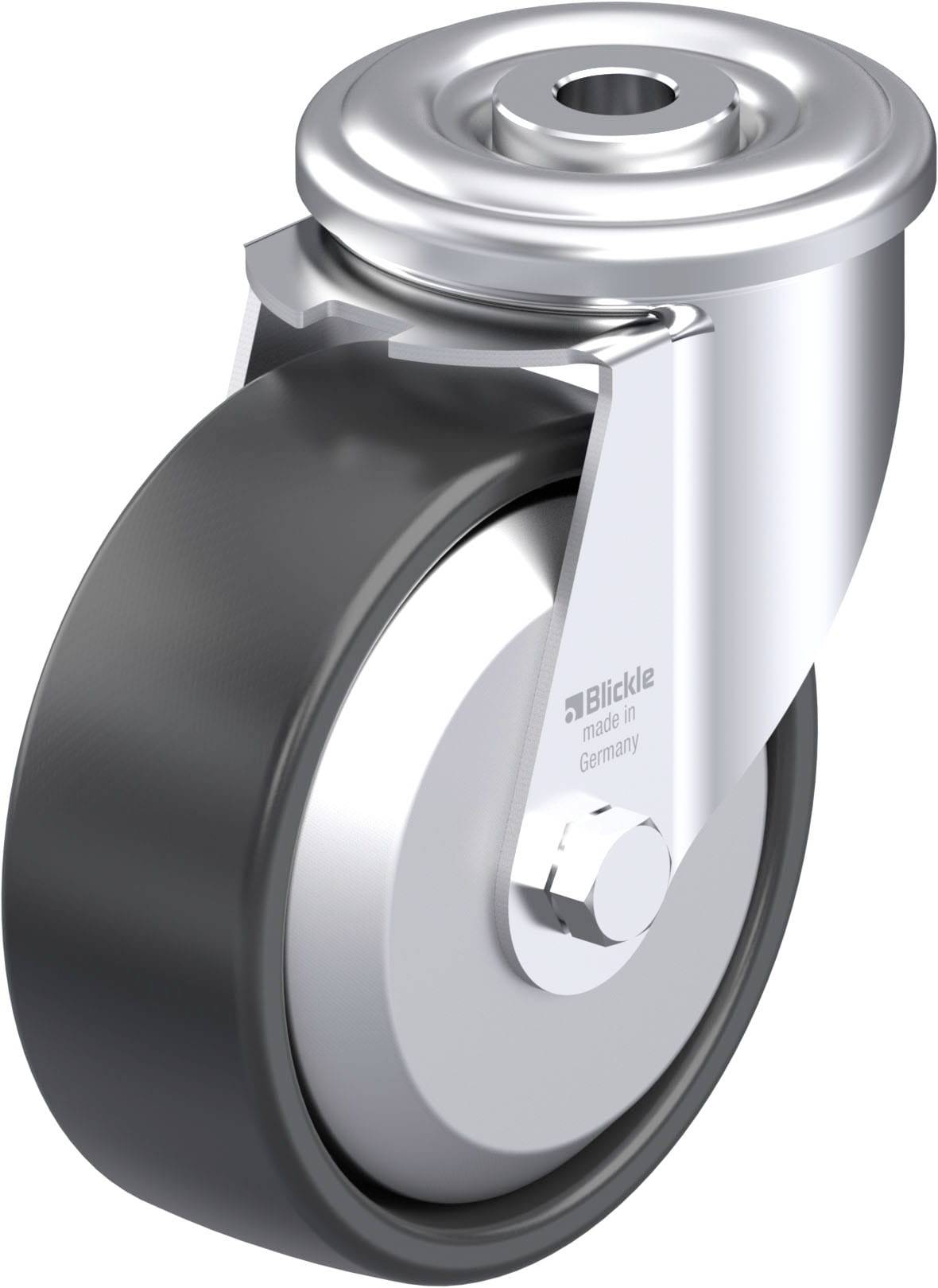 Blickle 953160 LER-PP 100KA-FA Stahlblech-Lenkrolle Rad-Durchmesser: 100mm Tragfähigkeit (max.): 150kg 1St.