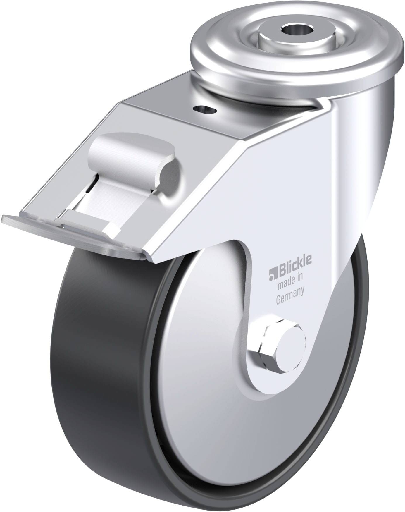 Blickle 952291 LER-PP 150K-FI-FA Stahlblech-Lenkrolle Rad-Durchmesser: 150mm Tragfähigkeit (max.): 300kg 1St.