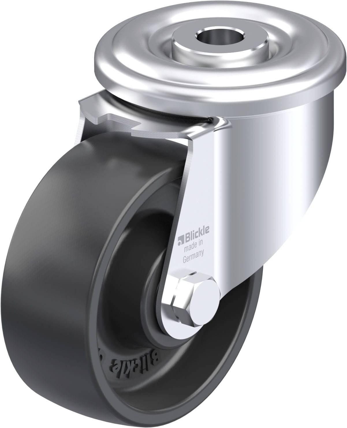 Blickle 605477 LER-PP 80R Stahlblech-Lenkrolle Rad-Durchmesser: 80mm Tragfähigkeit (max.): 120kg 1St.