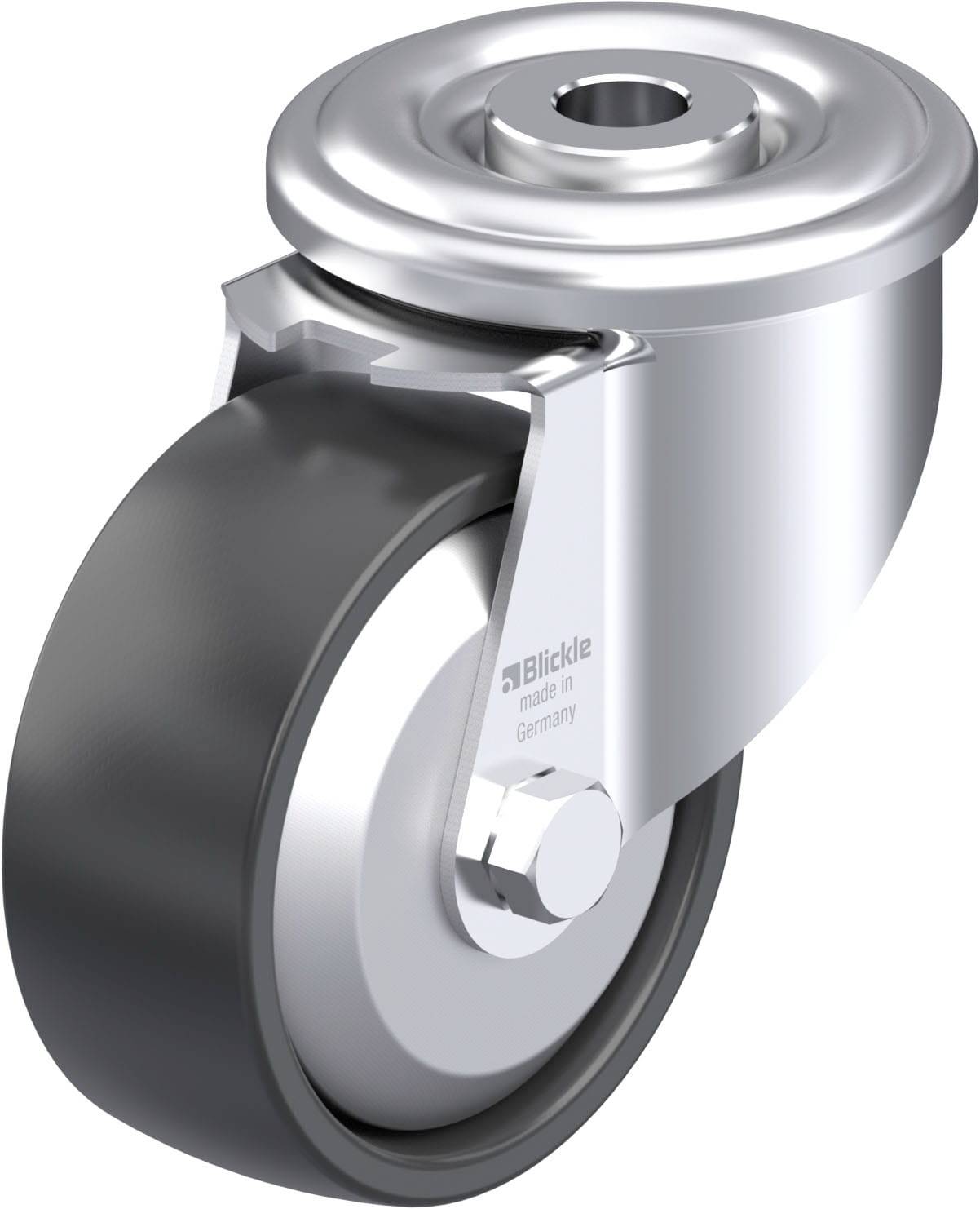 Blickle 640458 LER-PP 80R-FA Stahlblech-Lenkrolle Rad-Durchmesser: 80mm Tragfähigkeit (max.): 120kg 1St.