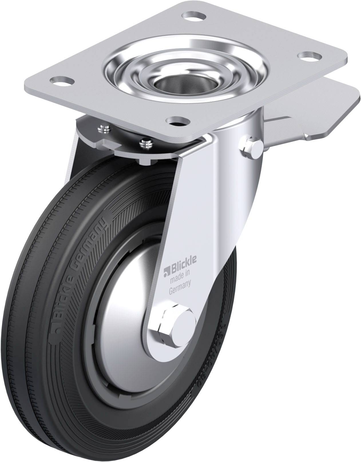 Blickle 749729 LE-VPP 160G-ST-FA Stahlblech-Lenkrolle Rad-Durchmesser: 160mm Tragfähigkeit (max.): 135kg 1St.