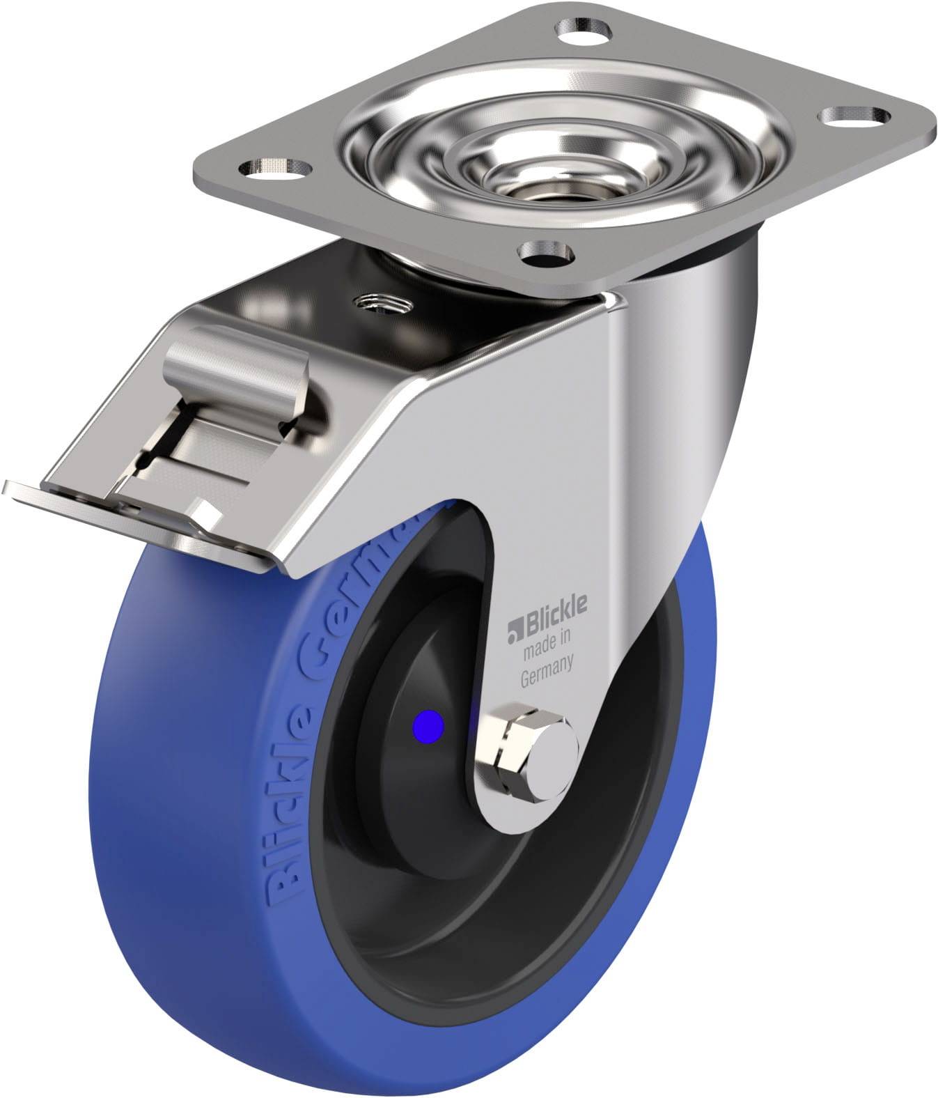 Blickle 901235 LEX-POBS 125XKA-FI Edelstahl-Lenkrolle Rad-Durchmesser: 125mm Tragfähigkeit (max.): 150kg 1St.