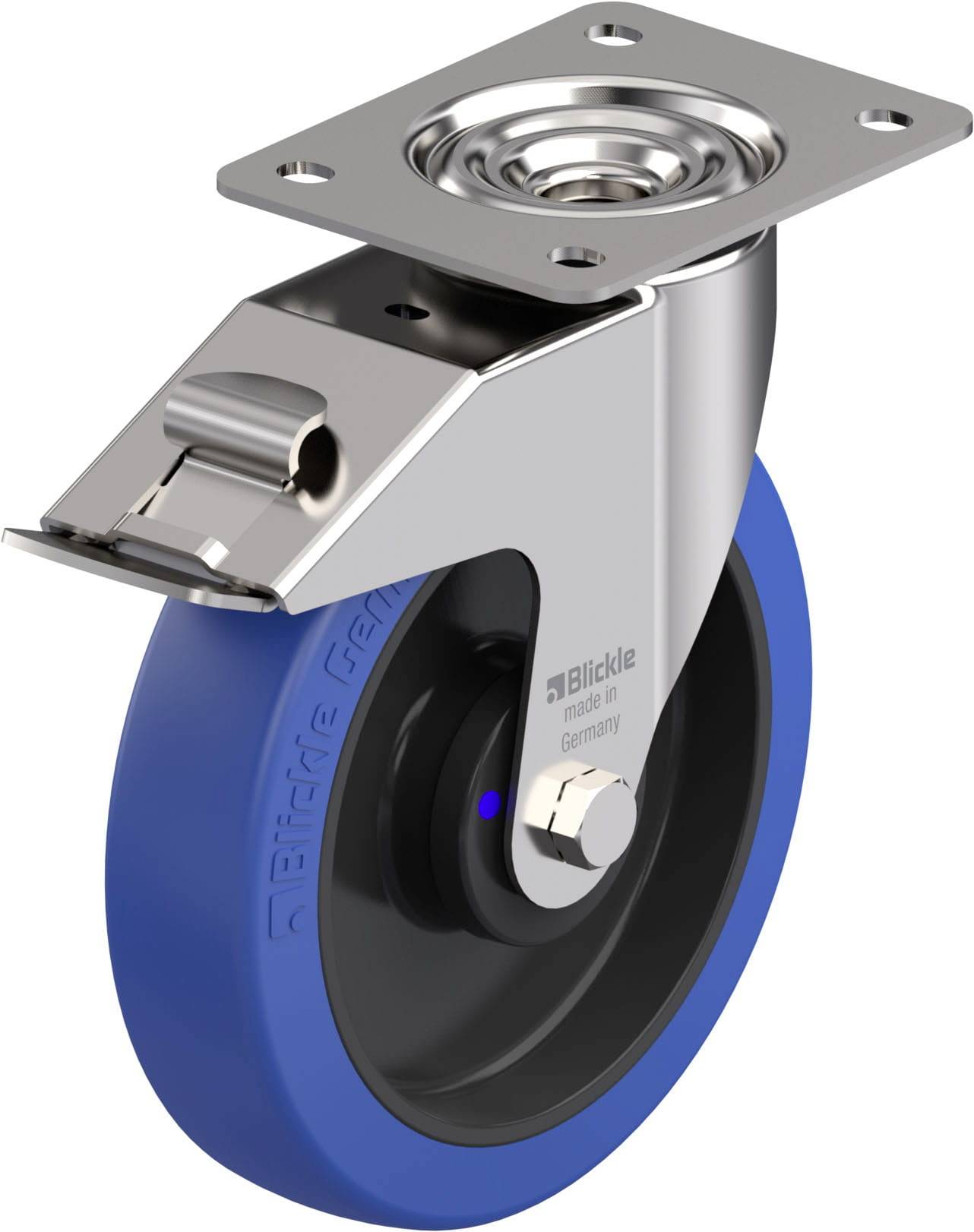 Blickle 901238 LEX-POBS 200XKA-FI Edelstahl-Lenkrolle Rad-Durchmesser: 200mm Tragfähigkeit (max.): 300kg 1St.