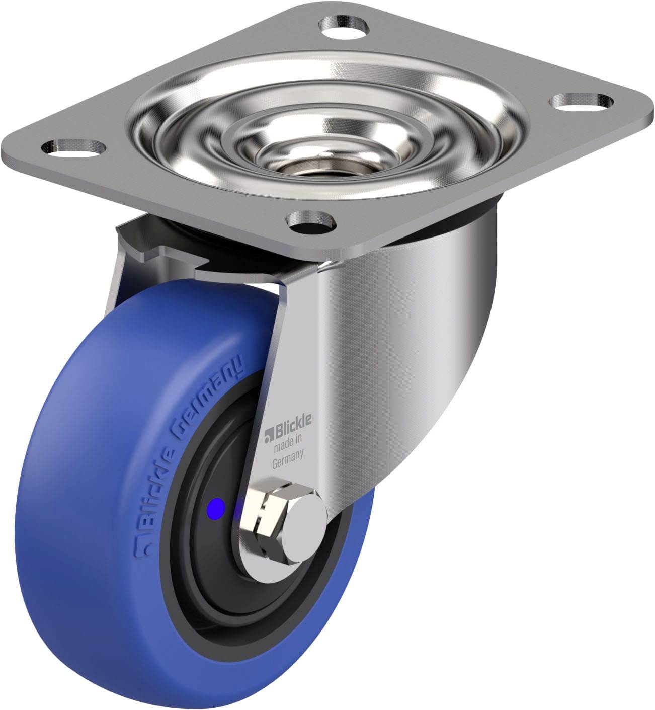 Blickle 905290 LEX-POBS 80XKF Edelstahl-Lenkrolle Rad-Durchmesser: 80mm Tragfähigkeit (max.): 140kg 1St.
