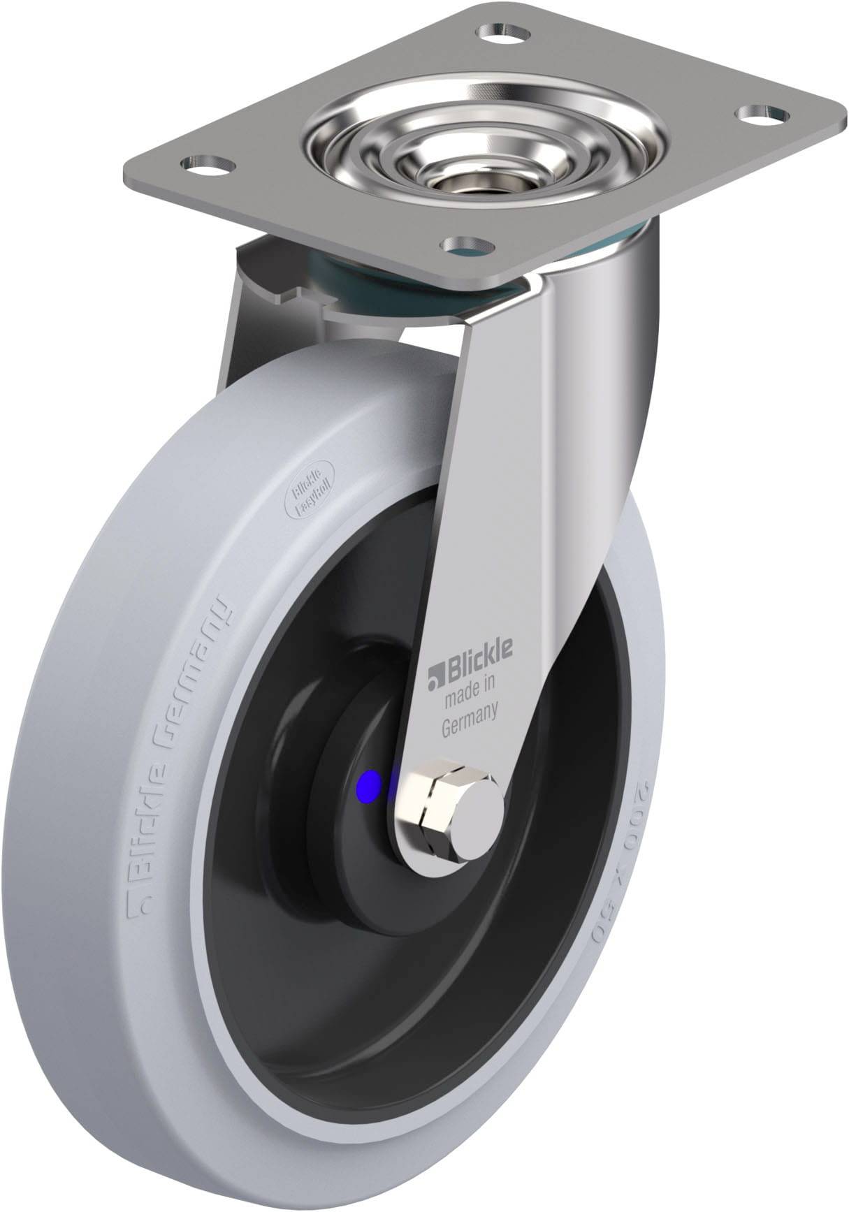 Blickle 744481 LEX-POEV 200XKA-SG-GKN Edelstahl-Lenkrolle Rad-Durchmesser: 200mm Tragfähigkeit (max.): 300kg 1St.