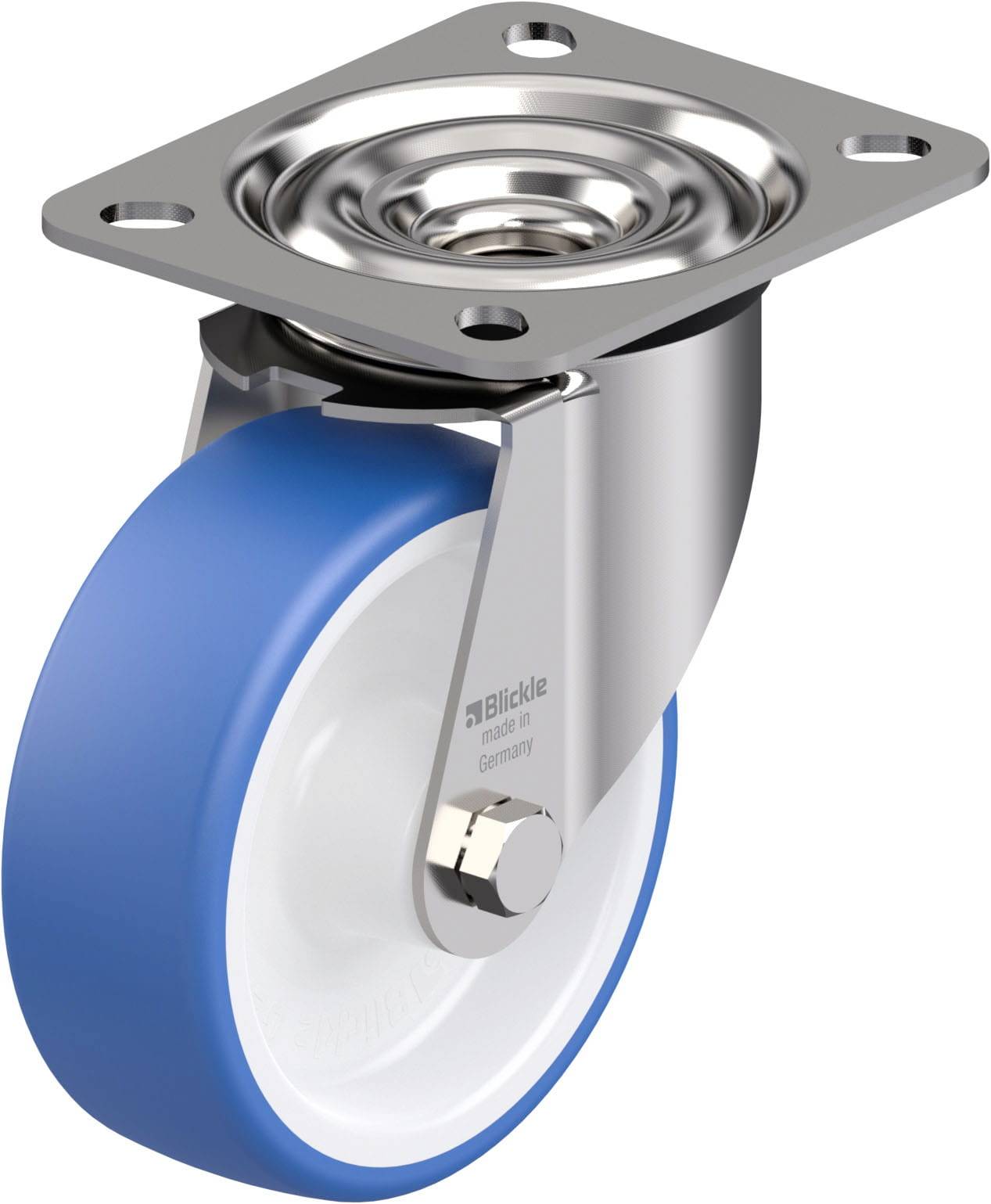 Blickle 942090 LEX-POTHS 100G Edelstahl-Lenkrolle Rad-Durchmesser: 100mm Tragfähigkeit (max.): 150kg 1St.