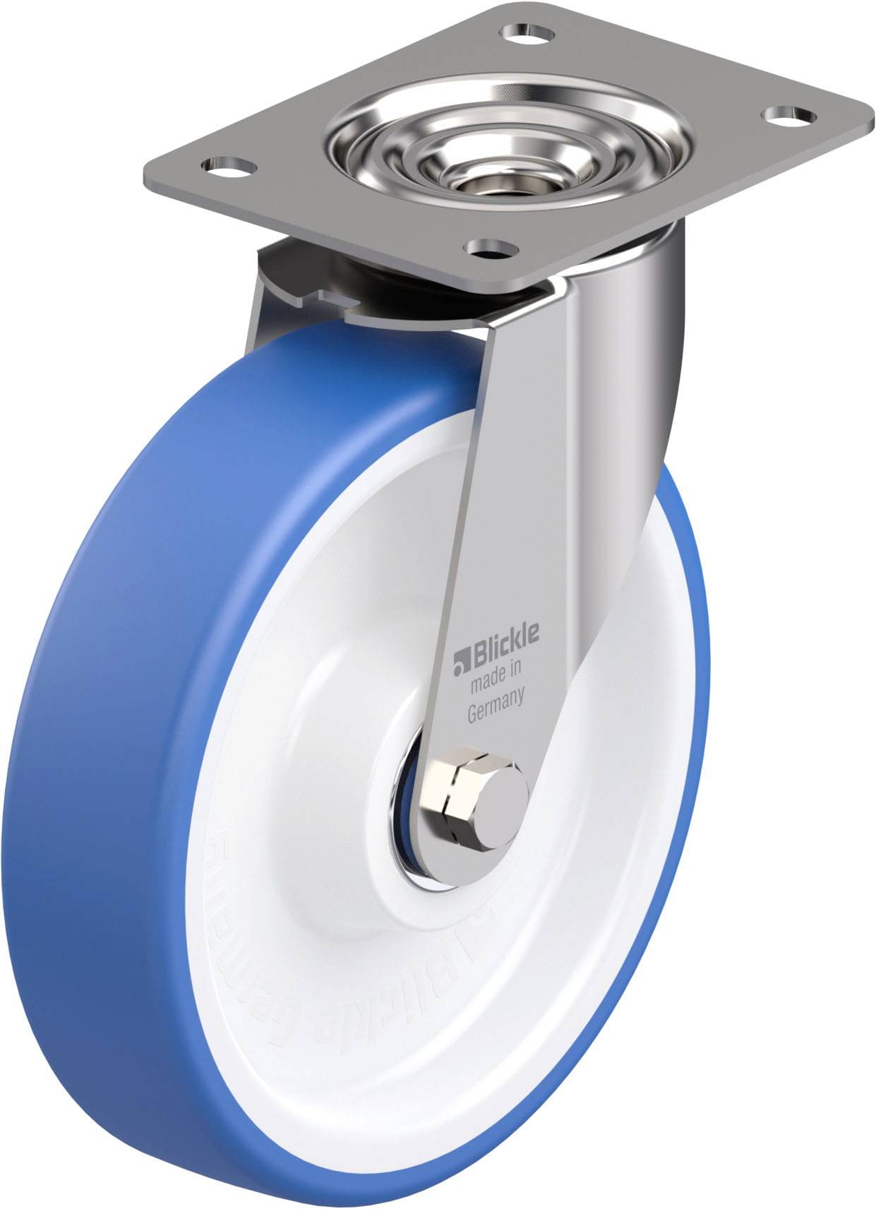 Blickle 947740 LEX-POTHS 200XK Edelstahl-Lenkrolle Rad-Durchmesser: 200mm Tragfähigkeit (max.): 300kg 1St.