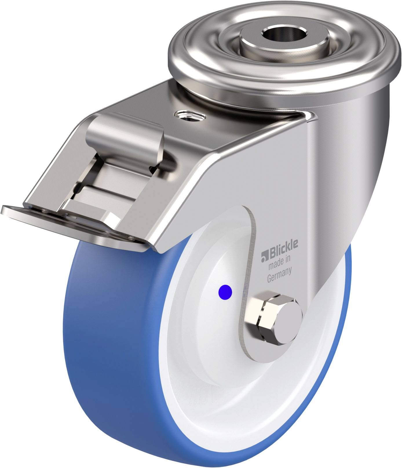 Blickle 942117 LEXR-POTHS 100XKA-FI Edelstahl-Lenkrolle Rad-Durchmesser: 100mm Tragfähigkeit (max.): 150kg 1St.