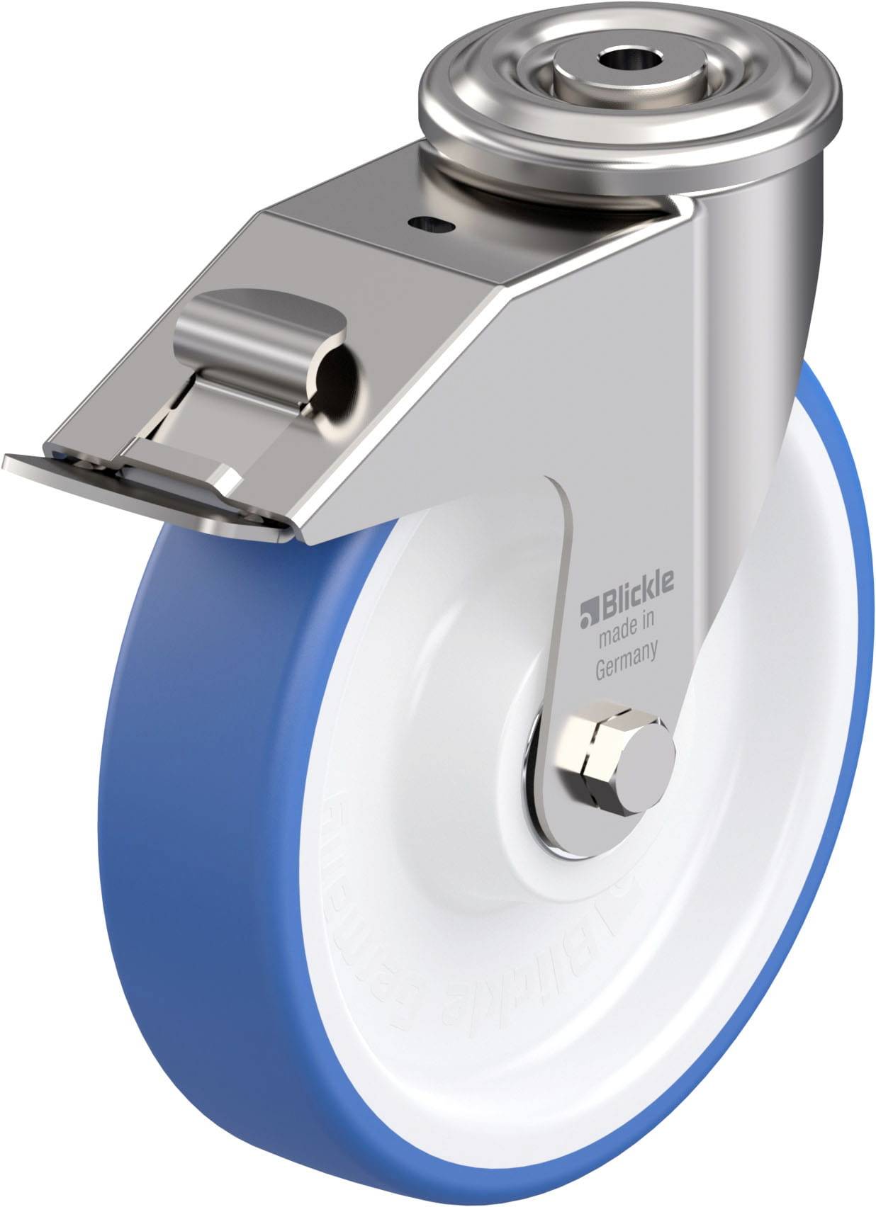 Blickle 947748 LEXR-POTHS 200XK-FI Edelstahl-Lenkrolle Rad-Durchmesser: 200mm Tragfähigkeit (max.): 300kg 1St.