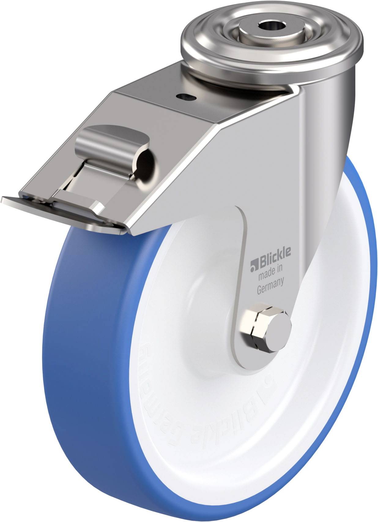 Blickle 942131 LEXR-POTHS 200XR-FI Edelstahl-Lenkrolle Rad-Durchmesser: 200mm Tragfähigkeit (max.): 300kg 1St.