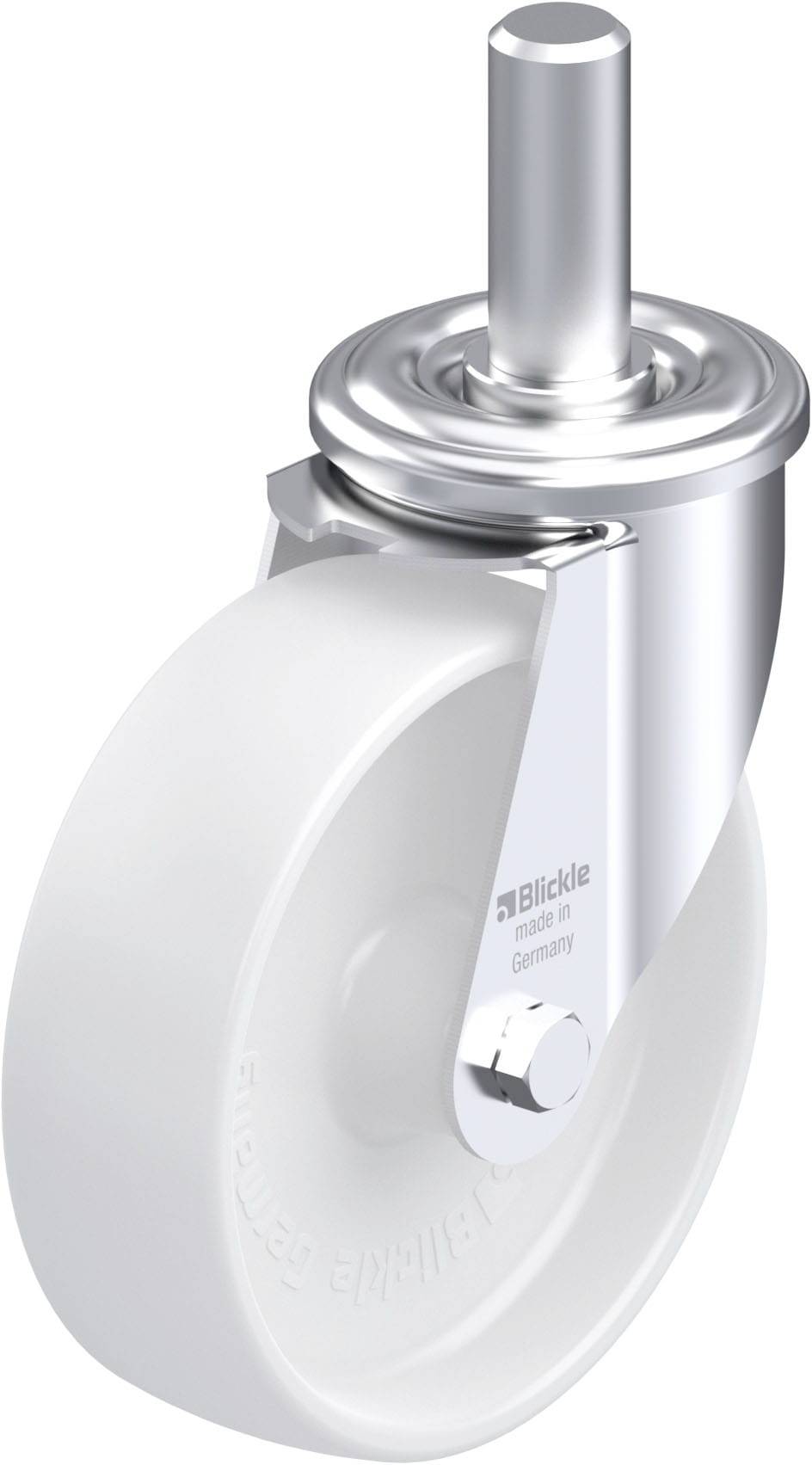 Blickle 580266 LEZ-PO 125G Stahlblech-Lenkrolle Rad-Durchmesser: 125mm Tragfähigkeit (max.): 150kg 1St.