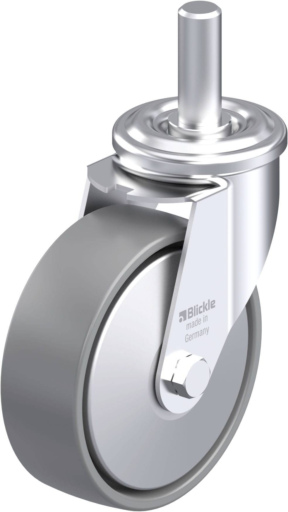 Blickle 946664 LEZ-PO 150G-22-ELS-FA Stahlblech-Lenkrolle Rad-Durchmesser: 150mm Tragfähigkeit (max.): 300kg 1St.