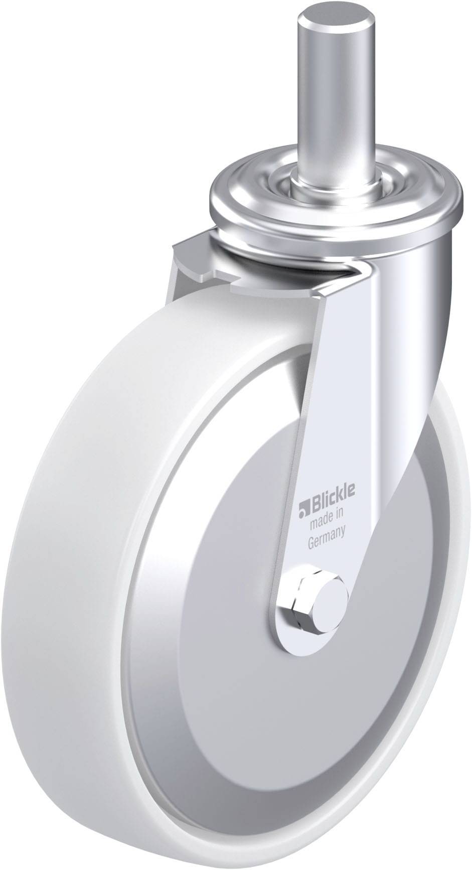 Blickle 749843 LEZ-PO 200G-27-FA Stahlblech-Lenkrolle Rad-Durchmesser: 200mm Tragfähigkeit (max.): 300kg 1St.