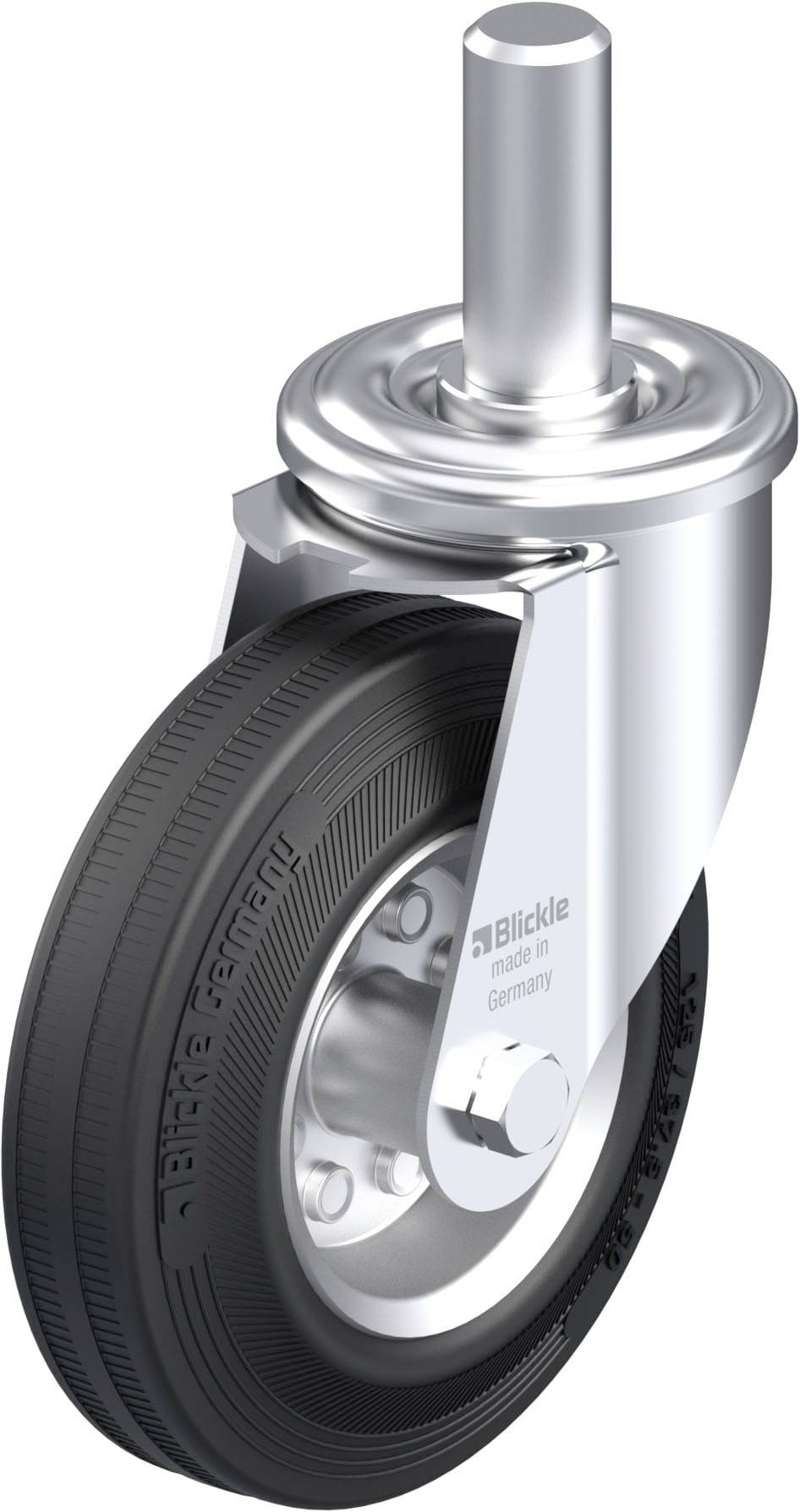 Blickle 576579 LEZ-VE 125R Stahlblech-Lenkrolle Rad-Durchmesser: 125mm Tragfähigkeit (max.): 100kg 1St.