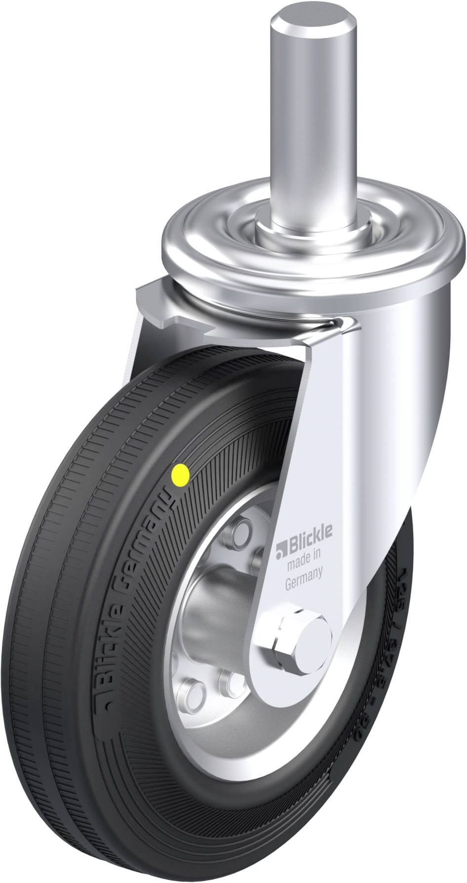 Blickle 692822 LEZ-VE 125R-EL Stahlblech-Lenkrolle Rad-Durchmesser: 125mm Tragfähigkeit (max.): 100kg 1St.