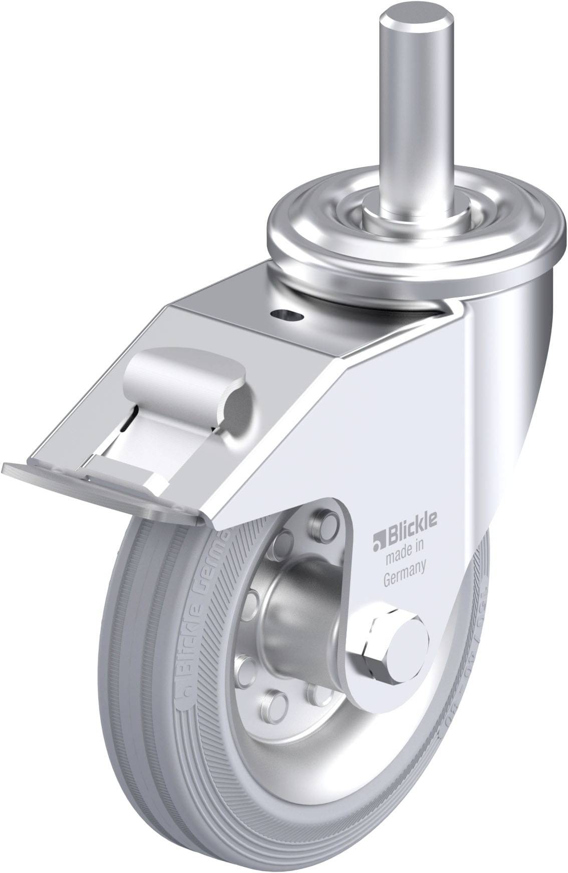 Blickle 664870 LEZ-VE 150R-22-FI-SG Stahlblech-Lenkrolle Rad-Durchmesser: 150mm Tragfähigkeit (max.): 135kg 1St.