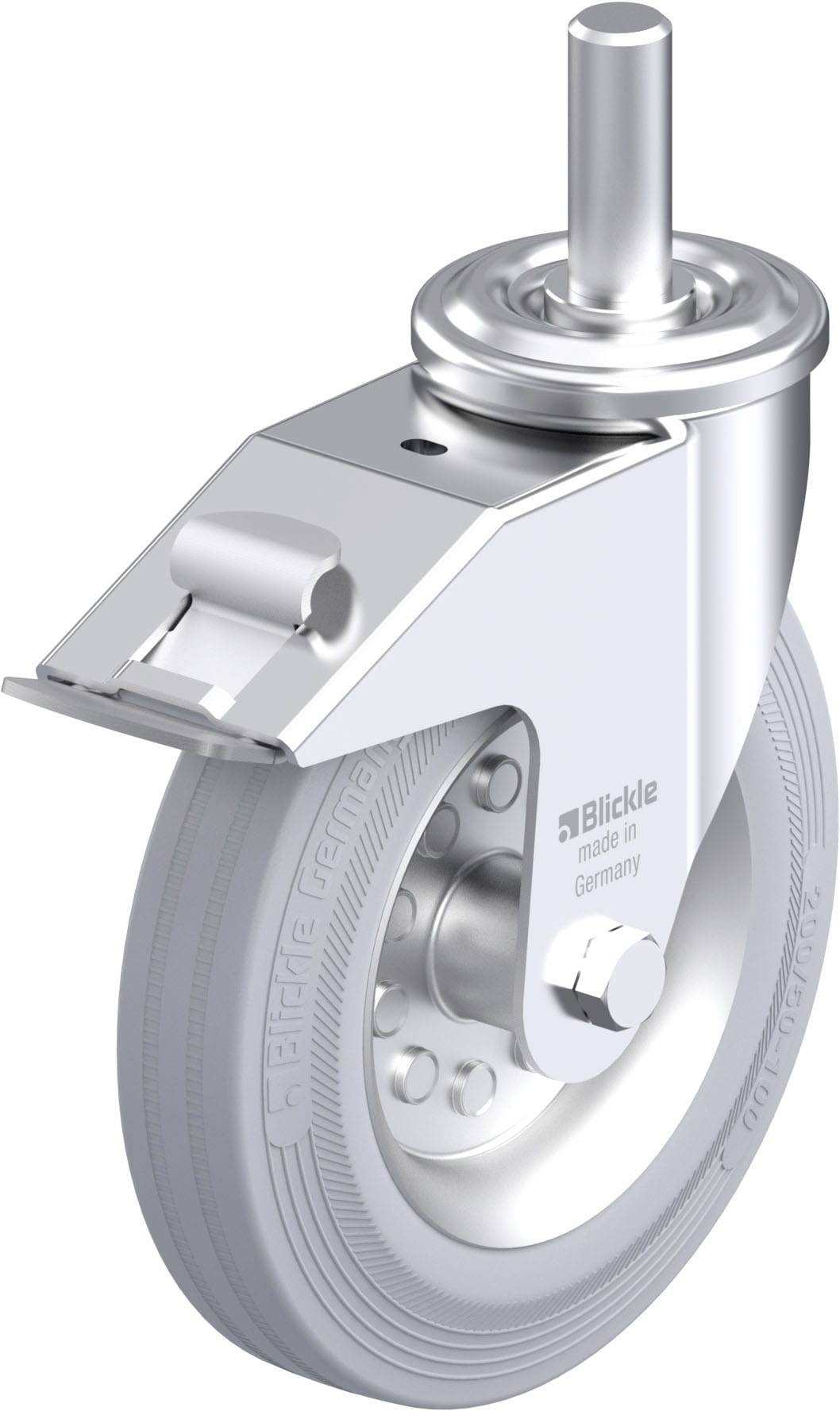 Blickle 659292 LEZ-VE 200R-22-FI-SG Stahlblech-Lenkrolle Rad-Durchmesser: 200mm Tragfähigkeit (max.): 205kg 1St.