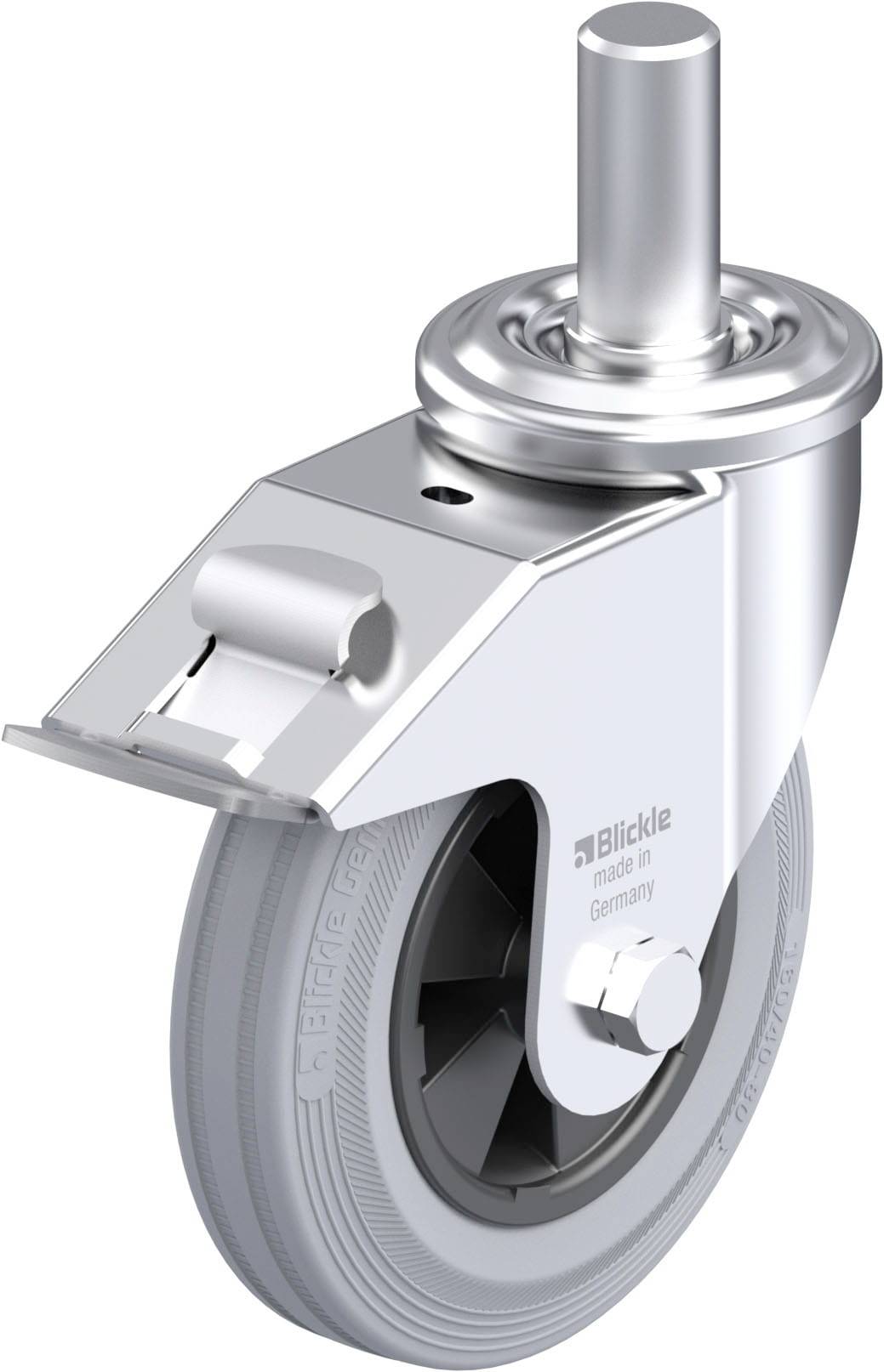 Blickle 556829 LEZ-VPP 160G-27-FI-SG Stahlblech-Lenkrolle Rad-Durchmesser: 160mm Tragfähigkeit (max.): 135kg 1St.