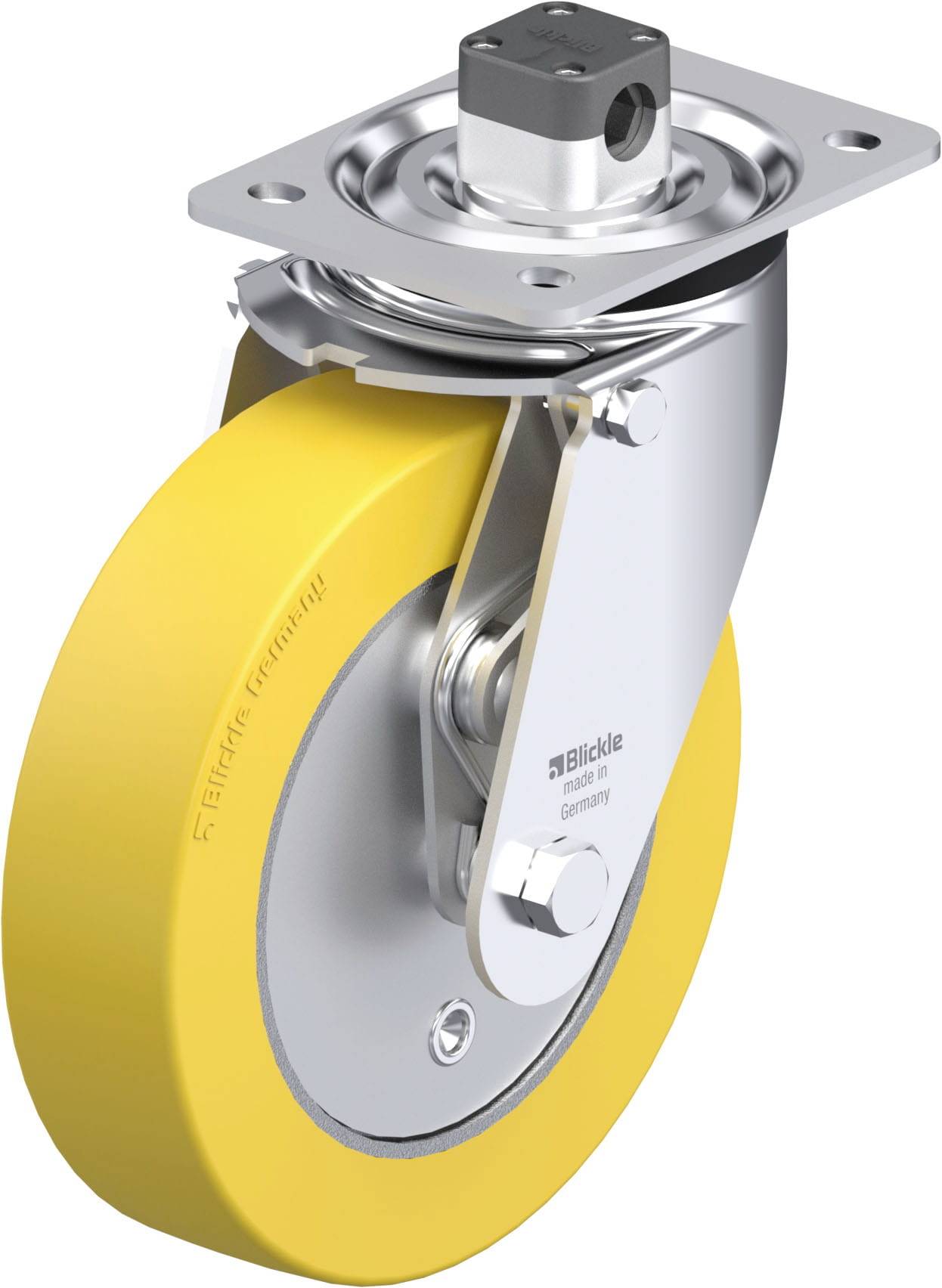 Blickle 911312 L-GTH 200K-TM13 Stahlblech-Lenkrolle Rad-Durchmesser: 200mm Tragfähigkeit (max.): 400kg 1St.