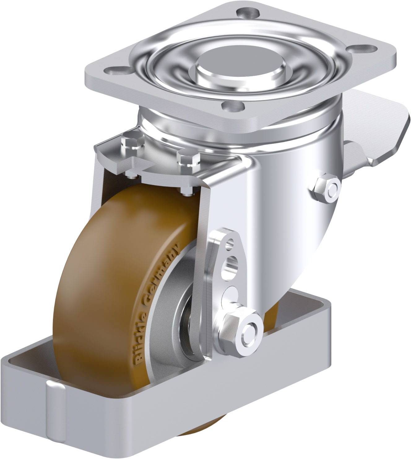 Blickle 939595 LH-ALB 101K-1-ST-FS Stahlblech-Lenkrolle Rad-Durchmesser: 100mm Tragfähigkeit (max.): 400kg 1St.