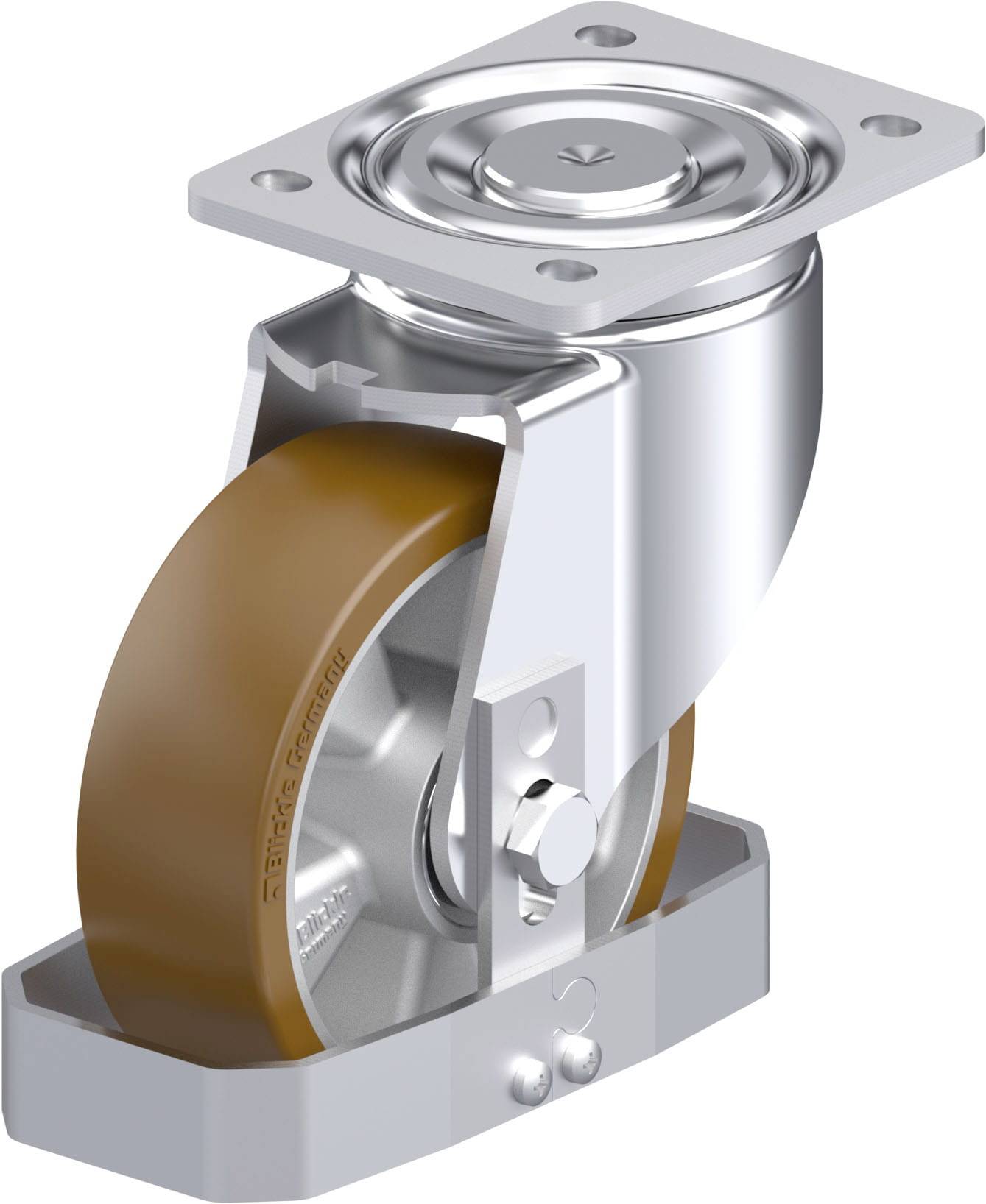 Blickle 933657 LH-ALB 150K-FS Stahlblech-Lenkrolle Rad-Durchmesser: 150mm Tragfähigkeit (max.): 650kg 1St.