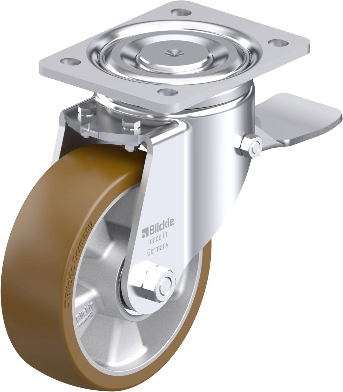 Blickle 917988 LH-ALB 150K-ST Stahlblech-Lenkrolle Rad-Durchmesser: 150mm Tragfähigkeit (max.): 650kg 1St.