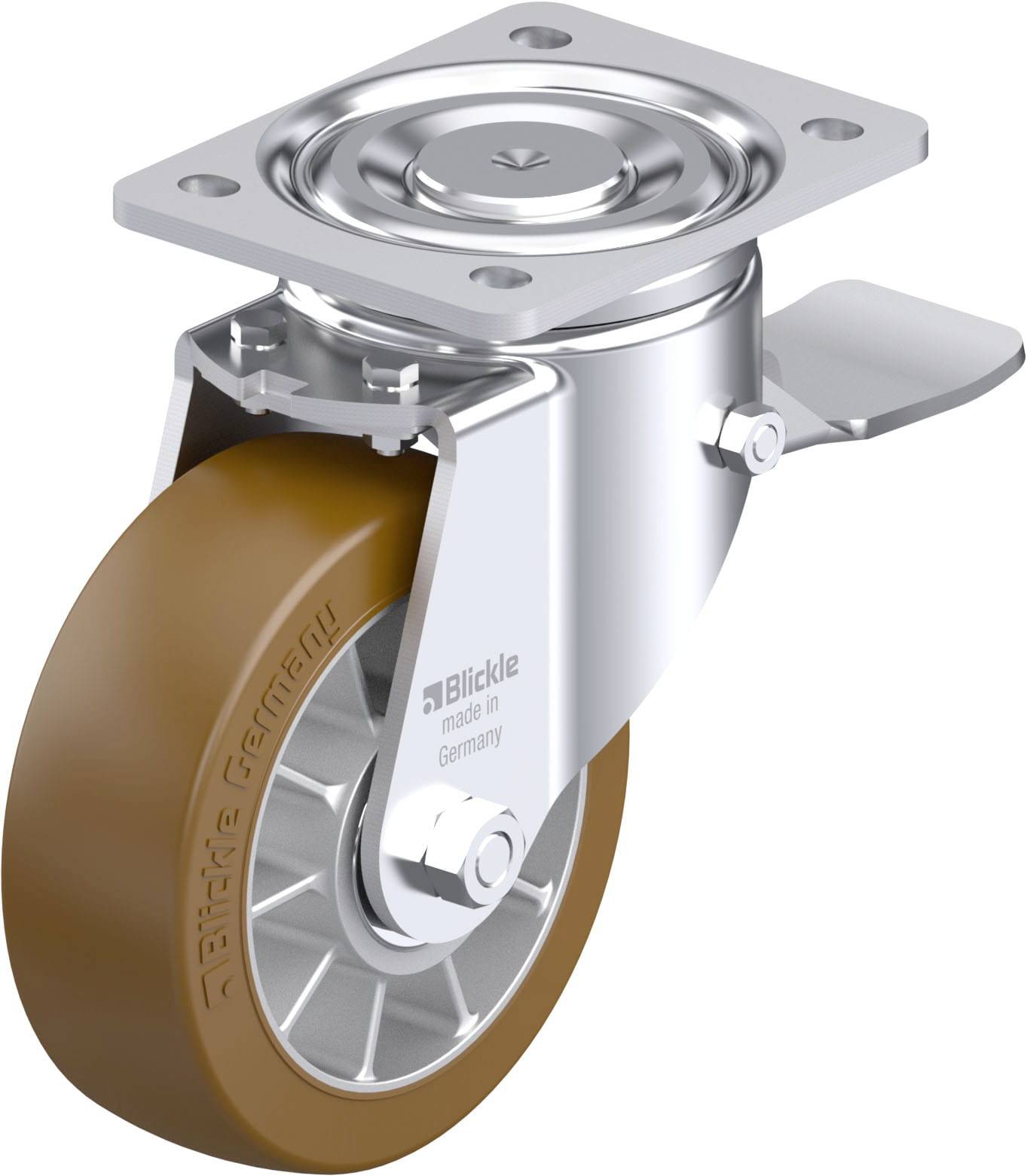 Blickle 942166 LH-ALB 152K-ST Stahlblech-Lenkrolle Rad-Durchmesser: 150mm Tragfähigkeit (max.): 900kg 1St.