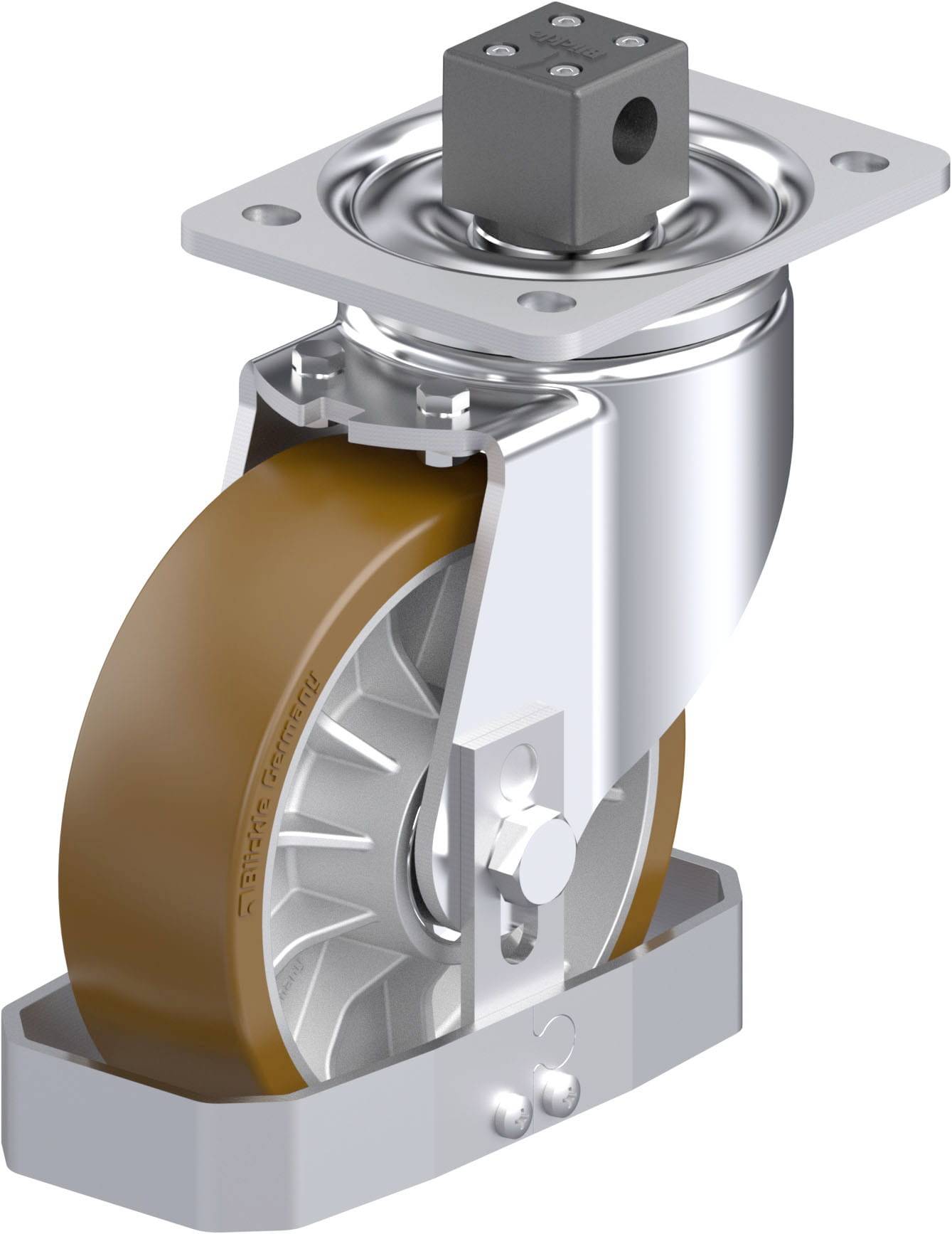 Blickle 942170 LH-ALB 162K-CS13-FS Stahlblech-Lenkrolle Rad-Durchmesser: 160mm Tragfähigkeit (max.): 900kg 1St.