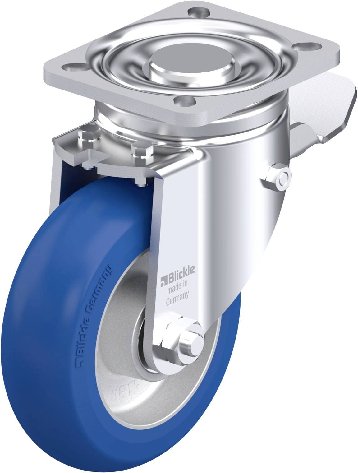 Blickle 936575 LH-ALBS 125K-1-ST-CO Stahlblech-Lenkrolle Rad-Durchmesser: 125mm Tragfähigkeit (max.): 370kg 1St.