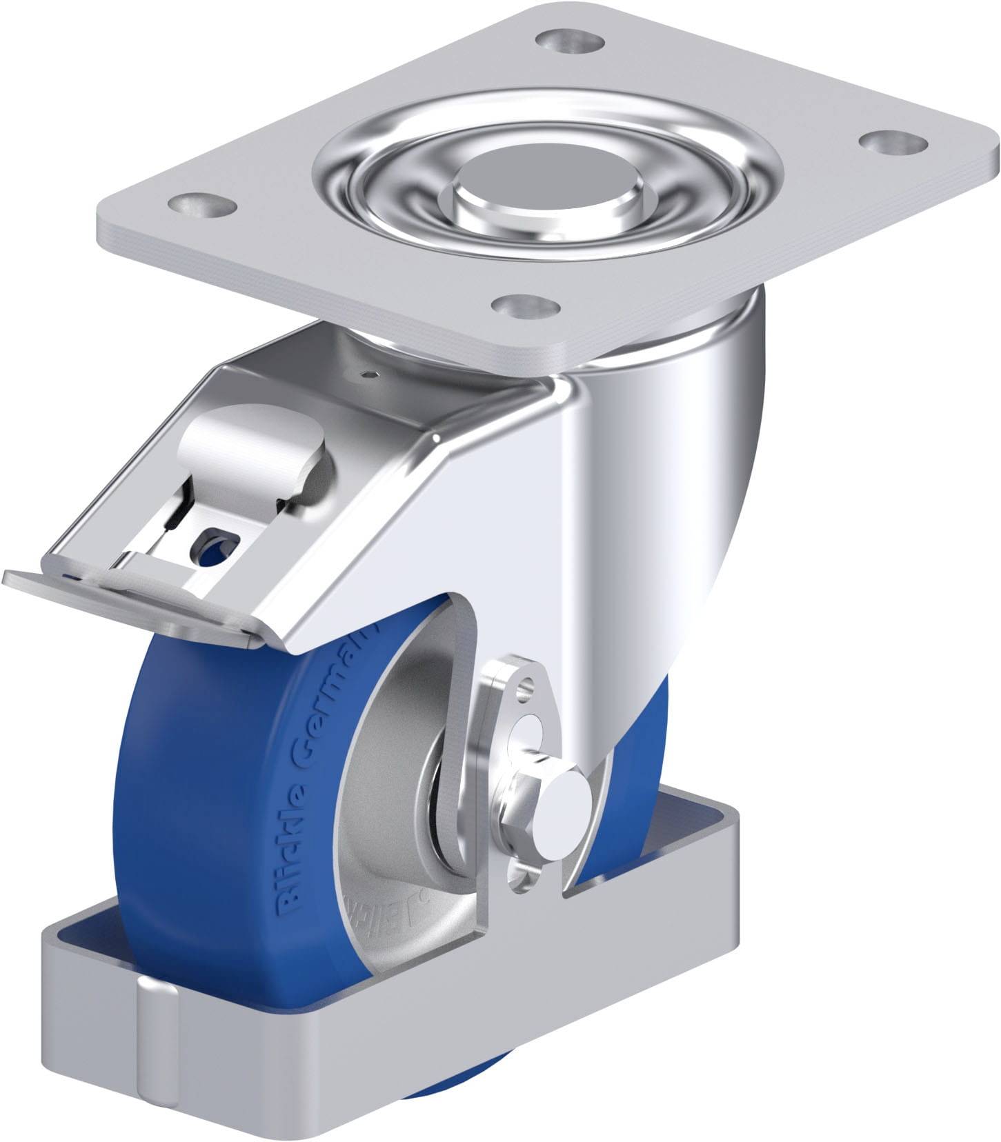 Blickle 896541 LH-ALBS 125K-3-FI-FS Stahlblech-Lenkrolle Rad-Durchmesser: 125mm Tragfähigkeit (max.): 370kg 1St.